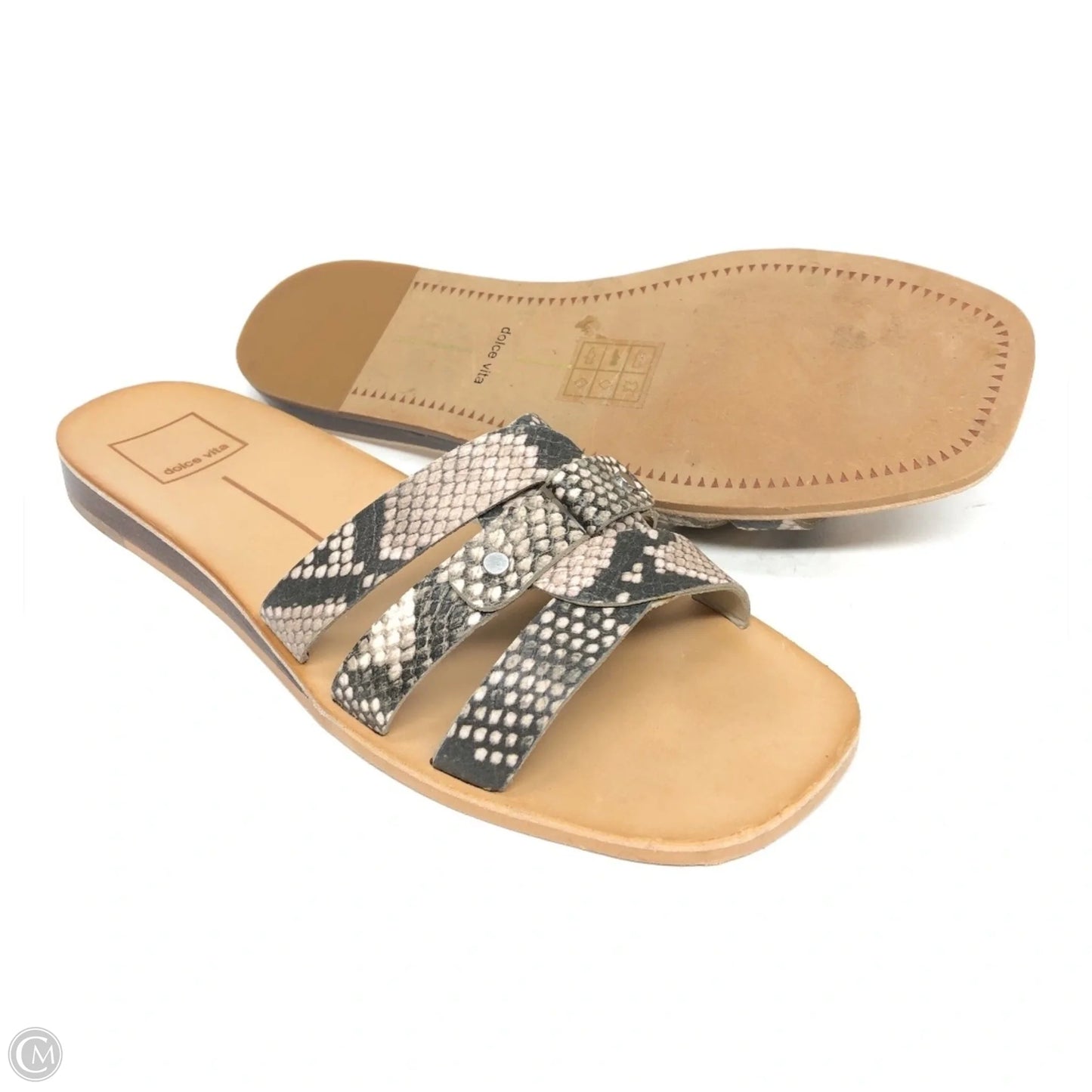 Sandals Flats By Dolce Vita In Snakeskin Print, Size: 8