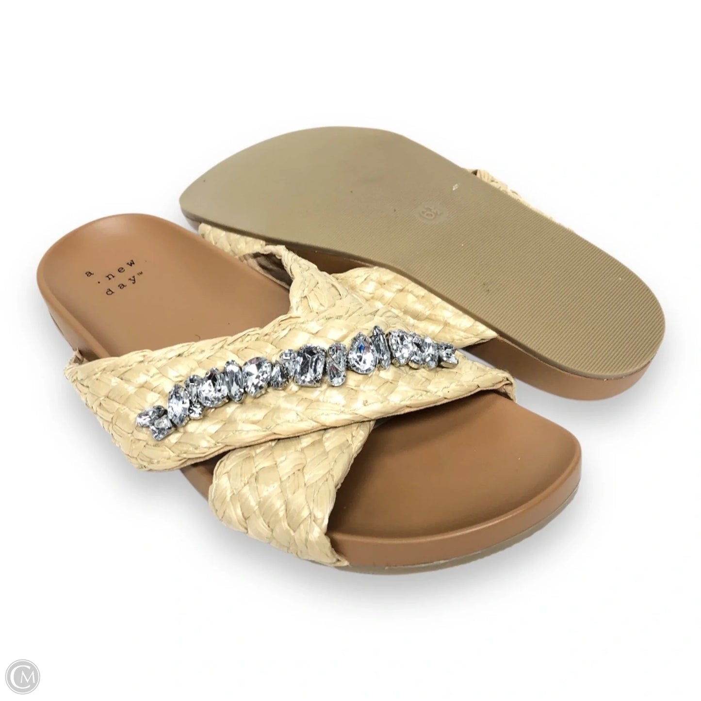 Sandals Flats By A New Day In Tan, Size: 6.5