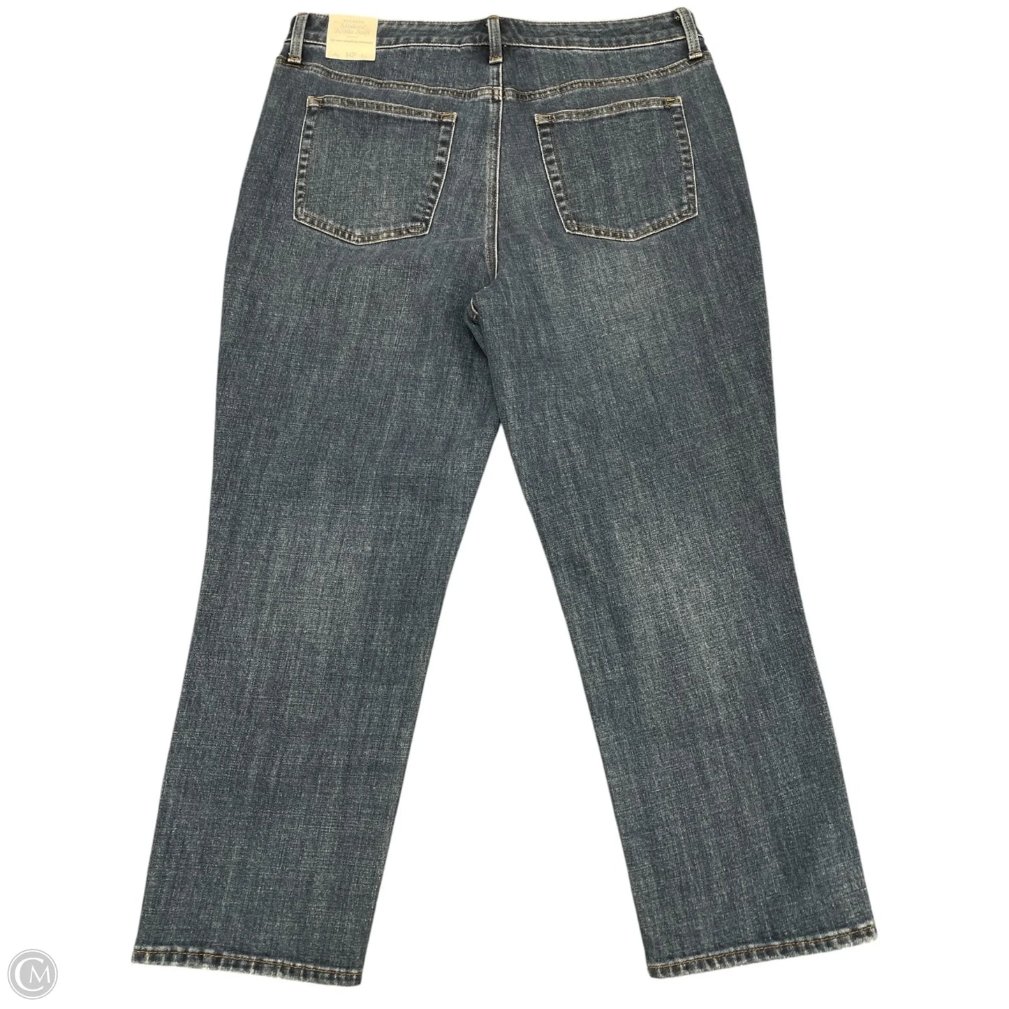 Jeans Straight By Talbots In Blue Denim, Size: 14p