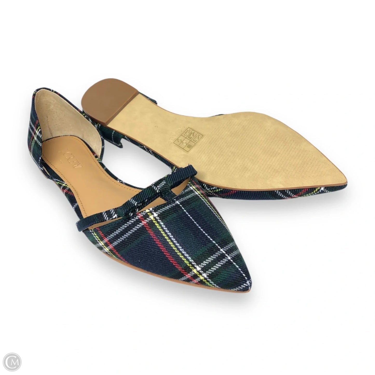 Shoes Flats By J. Crew In Plaid Pattern, Size: 6
