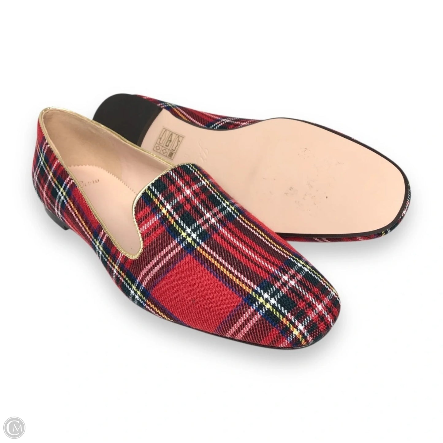 Shoes Flats By J. Crew In Plaid Pattern, Size: 6