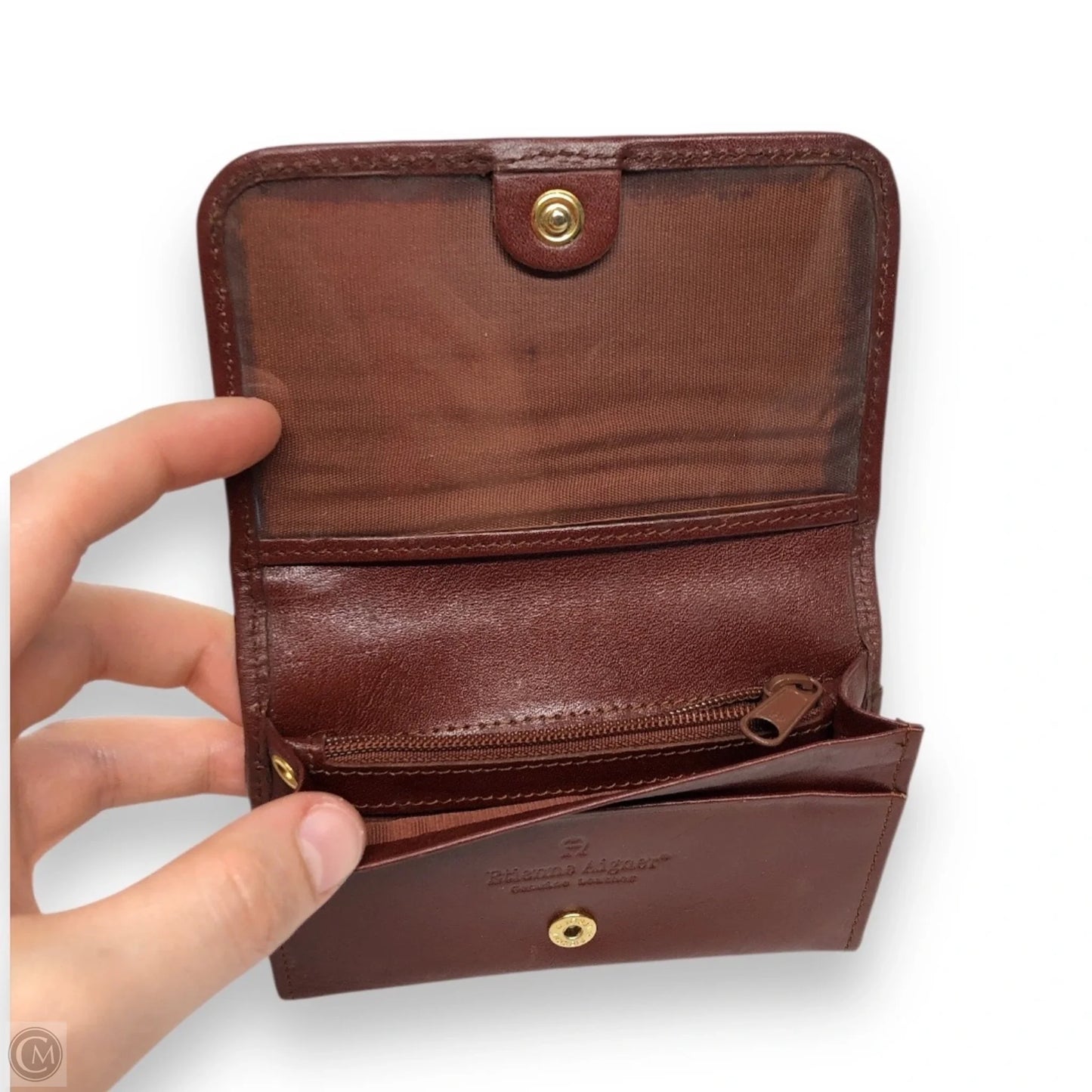 Wallet Leather By Etienne Aigner, Size: Small