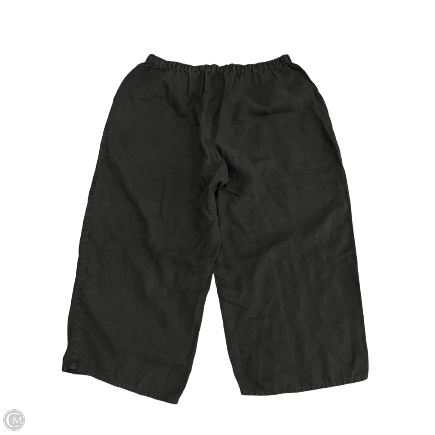 Pants Linen By Flax In Black, Size: 1x