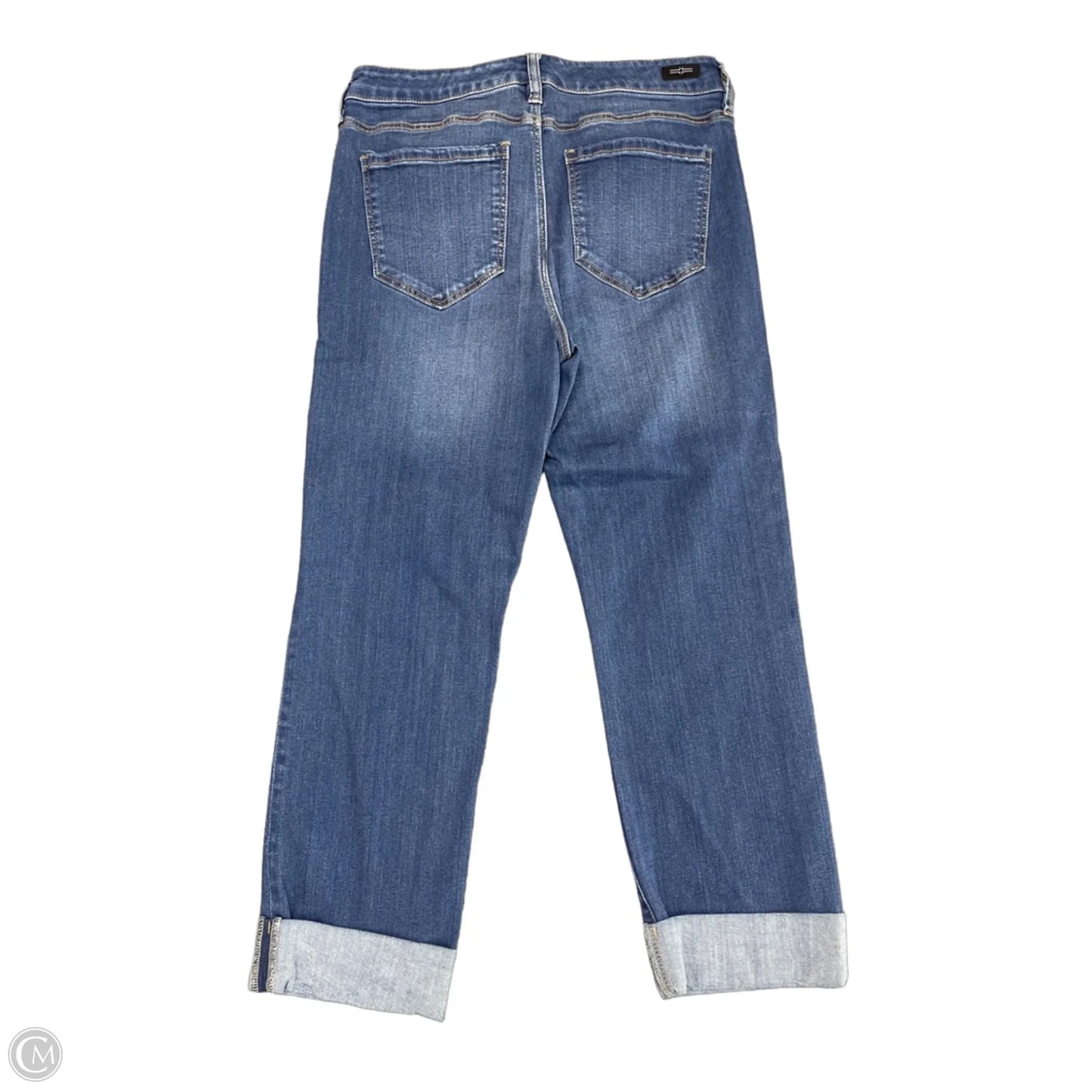 Jeans Cropped By Liverpool In Blue Denim, Size: 8