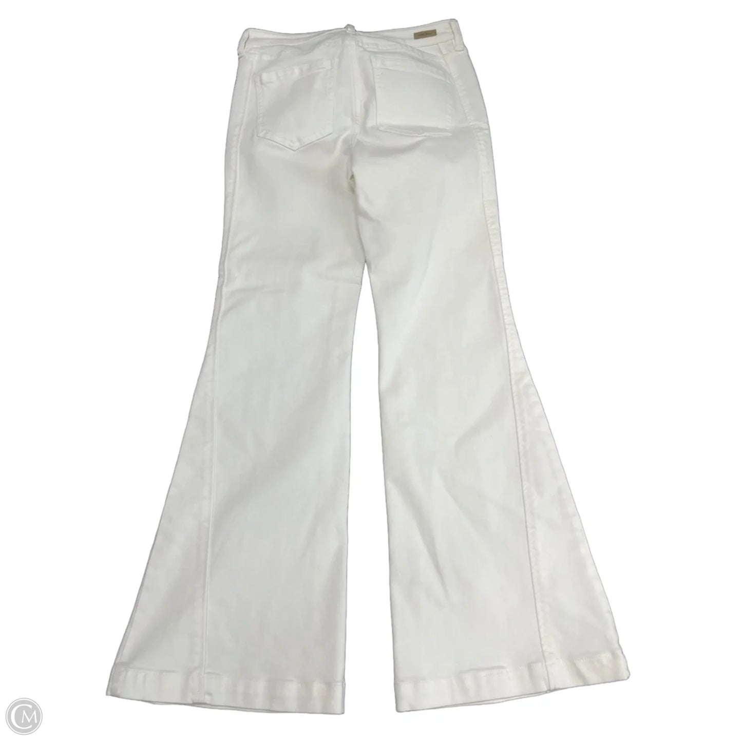 Jeans Flared By Liverpool In White Denim, Size: 4