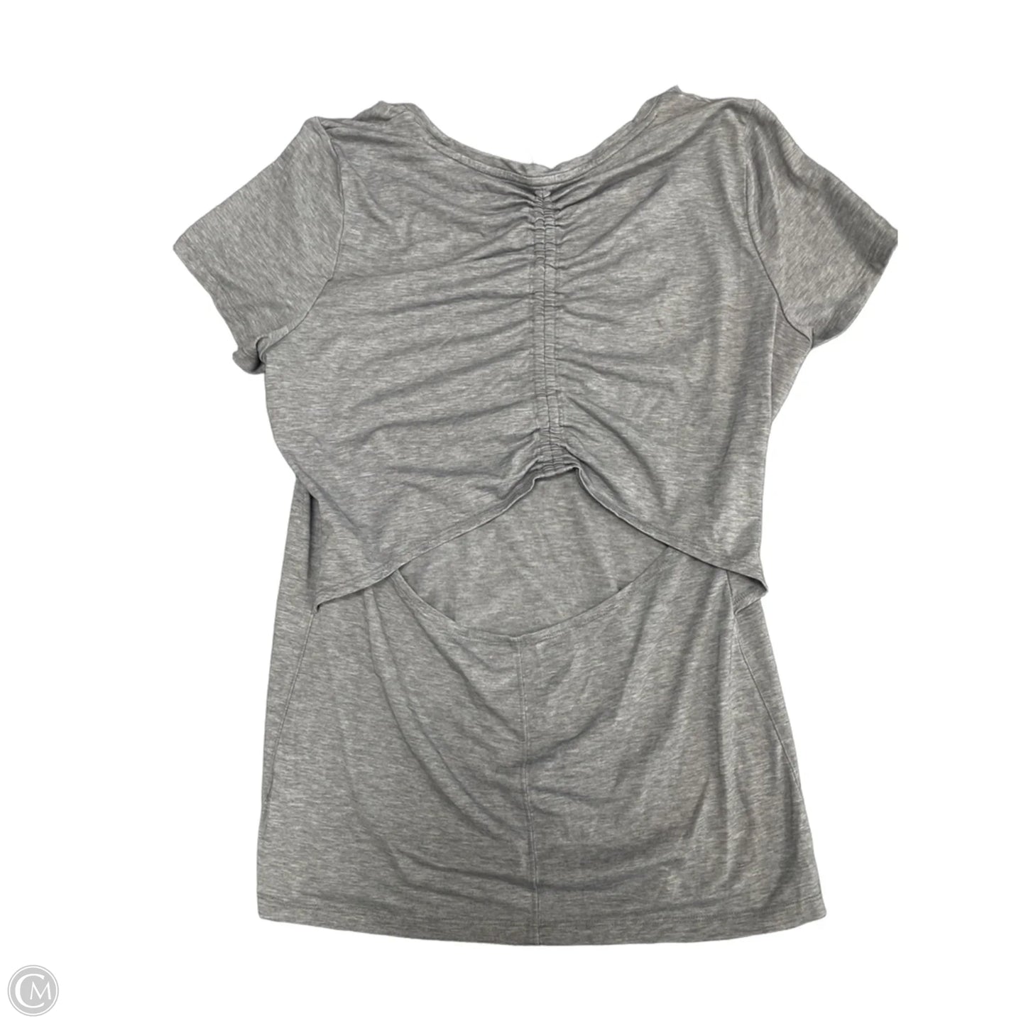 Athletic Top Short Sleeve By Athleta In Grey, Size: S