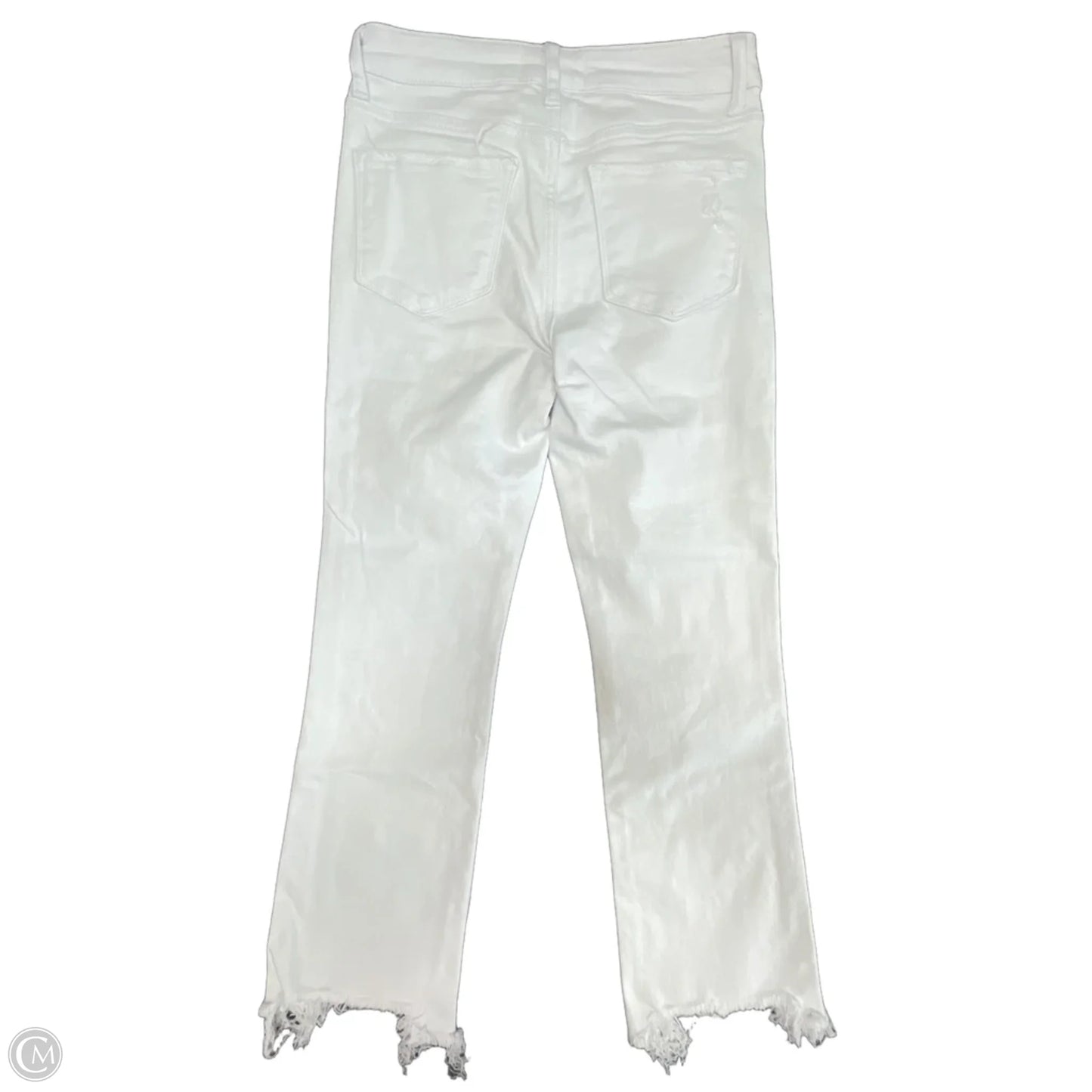 Jeans Straight By Vervet In White Denim, Size: 4