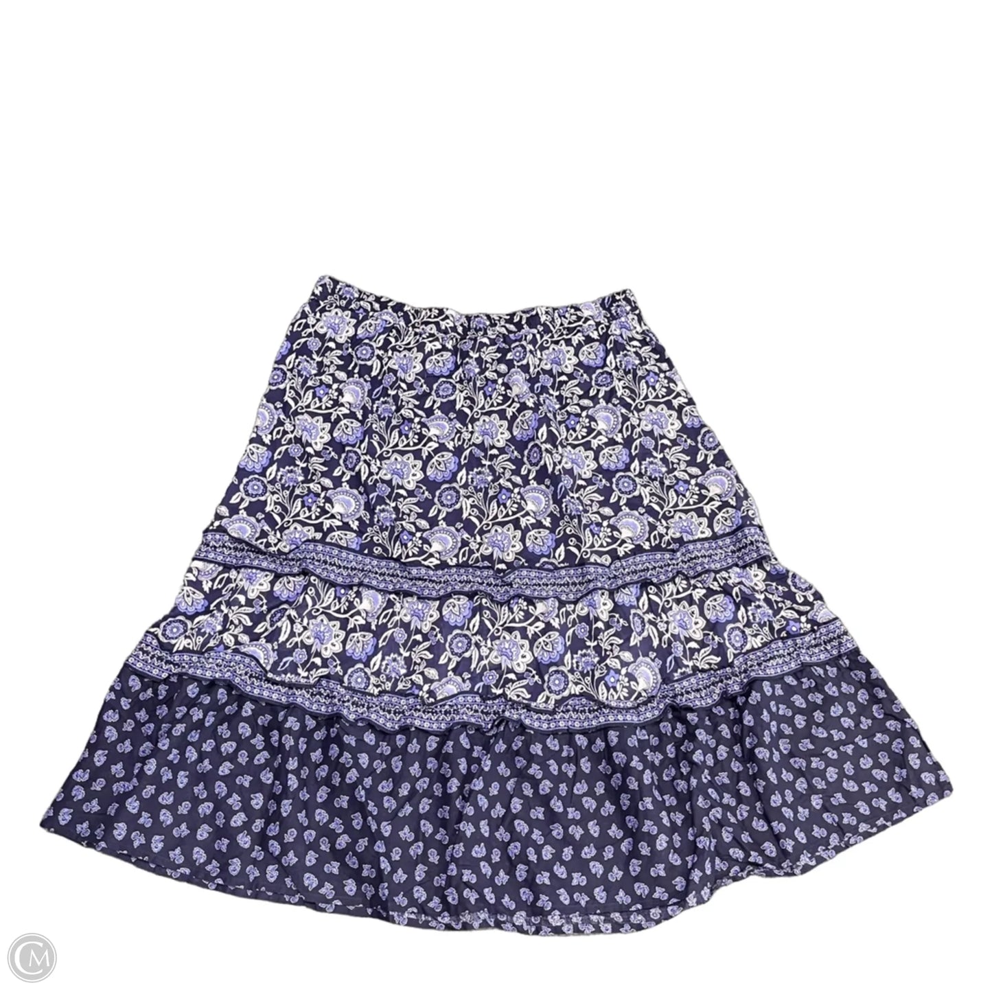 Skirt Midi By J. Jill In Blue, Size: L