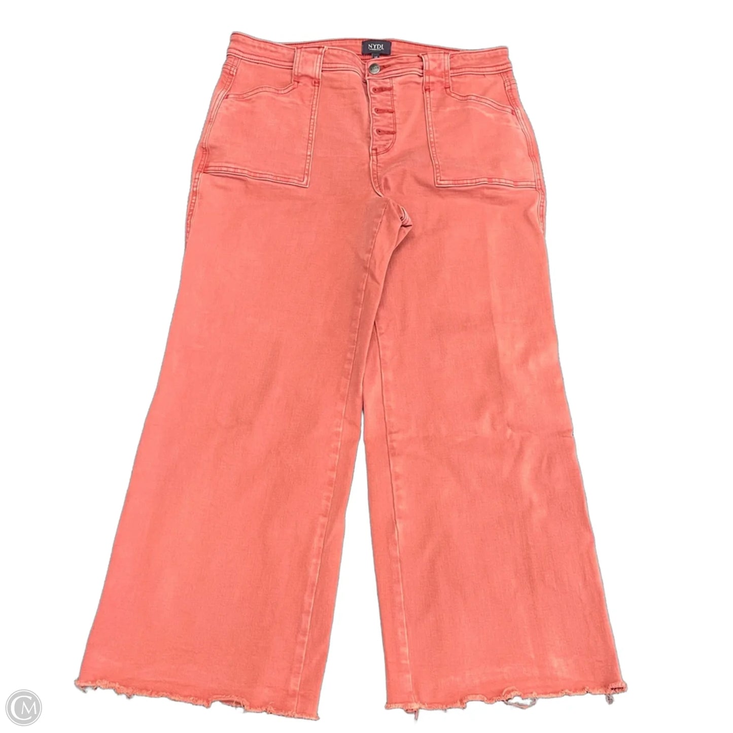 Jeans Cropped By Not Your Daughters Jeans In Red Denim, Size: 12