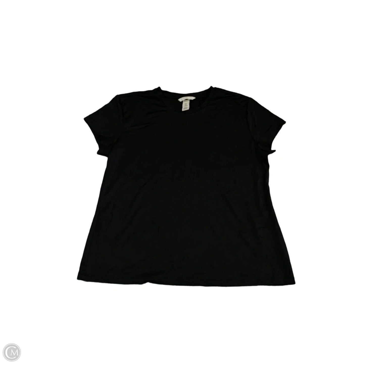 Top Short Sleeve Basic By H&m In Black, Size: Xl