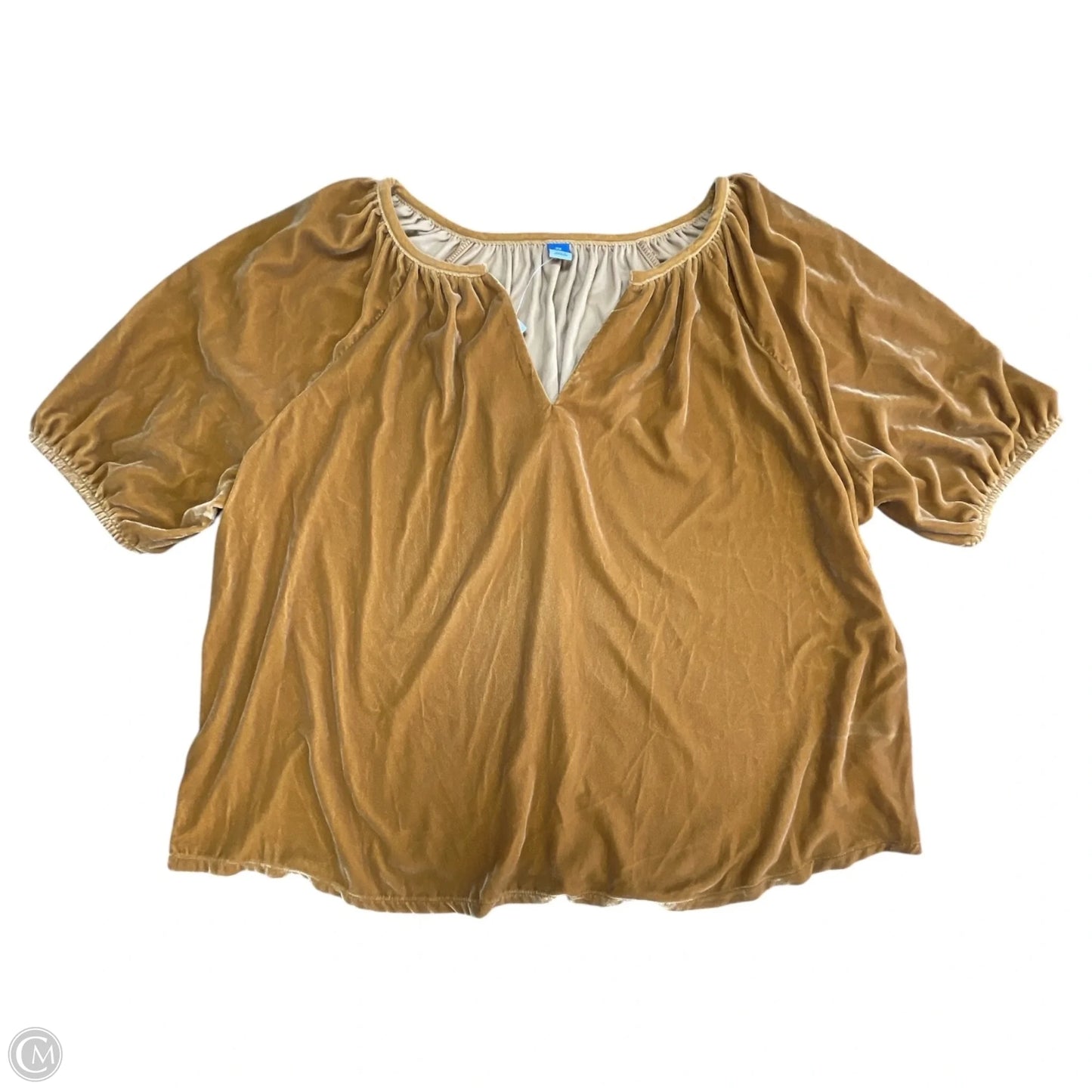 Top Short Sleeve By Old Navy In Yellow, Size: 2x