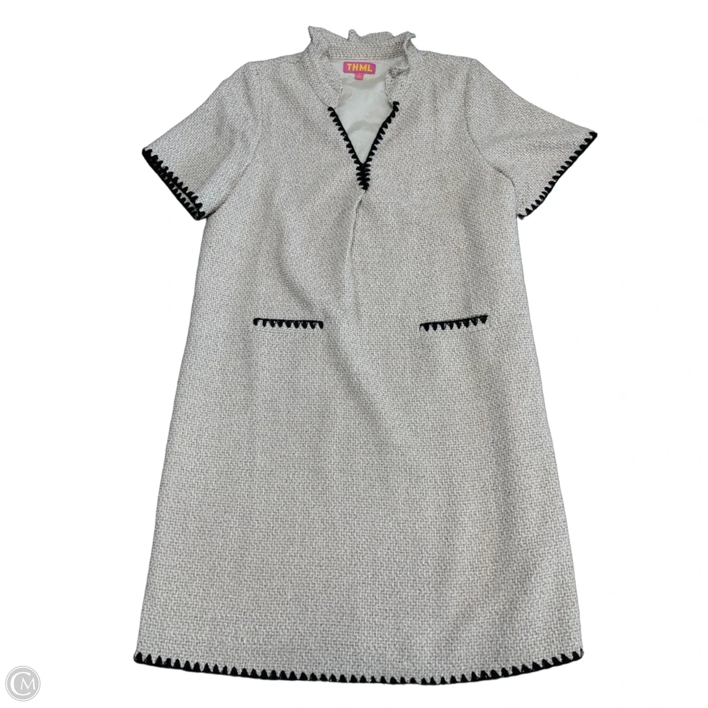 Dress Casual Short By Thml In Black & Tan, Size: M