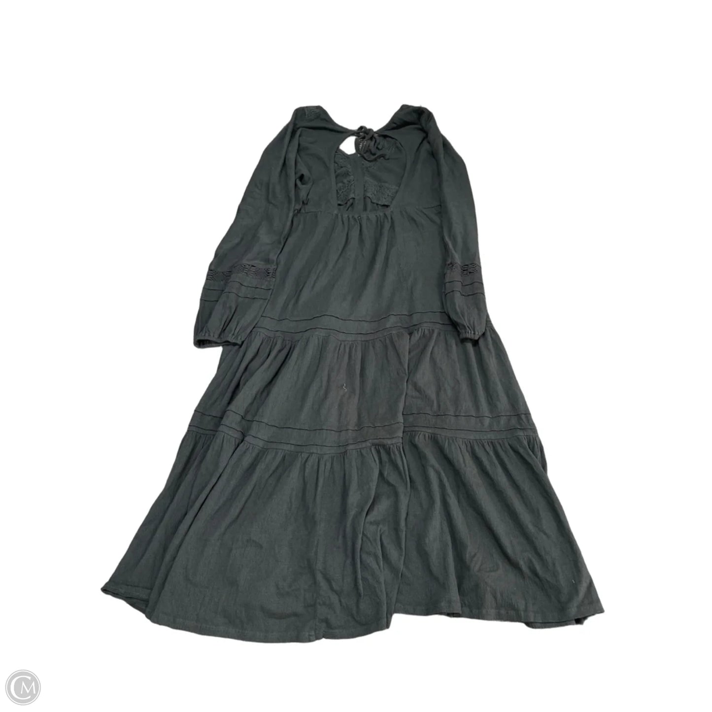 Dress Casual Midi By Lucky Brand In Black, Size: M