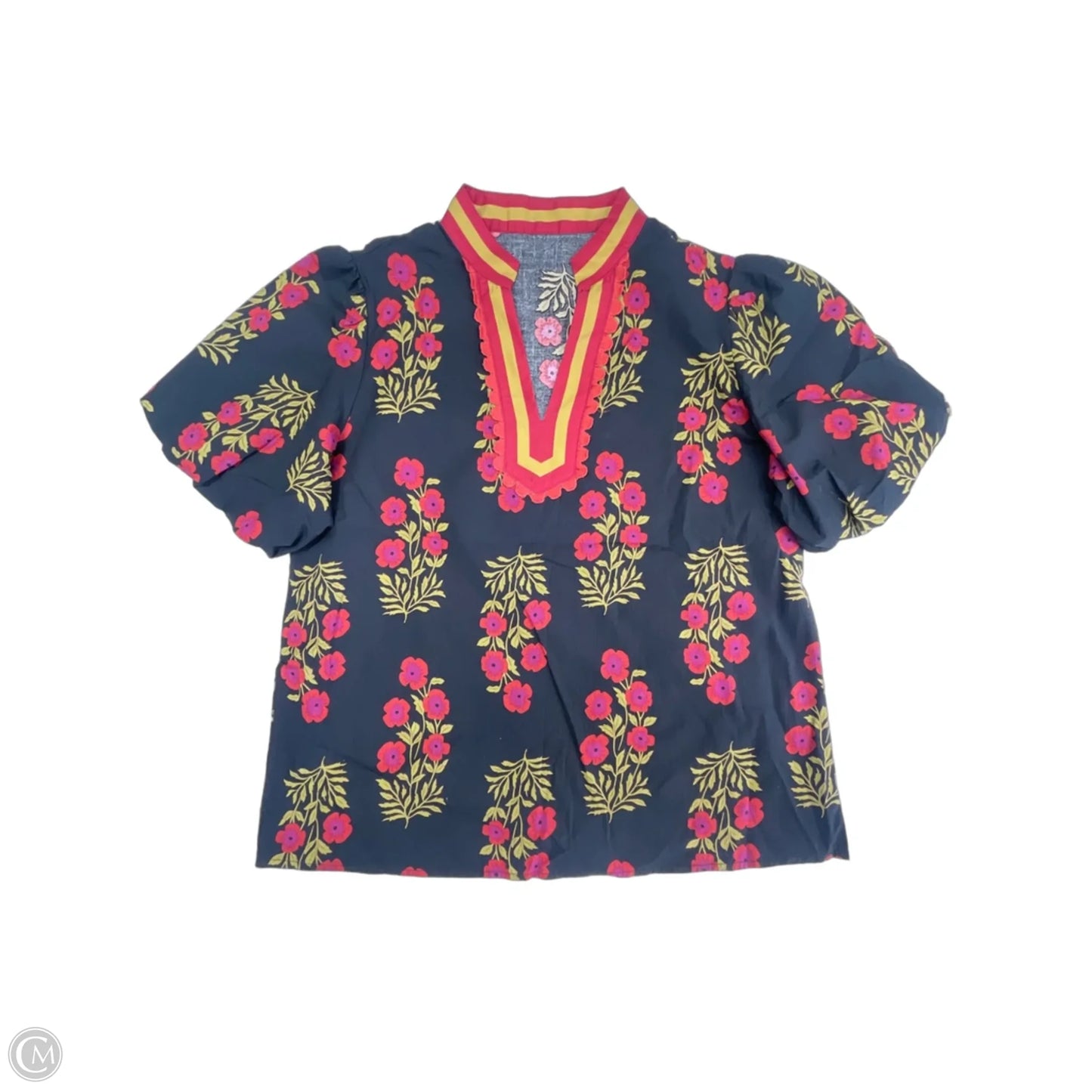 Top Short Sleeve By Cmc In Floral Print, Size: M