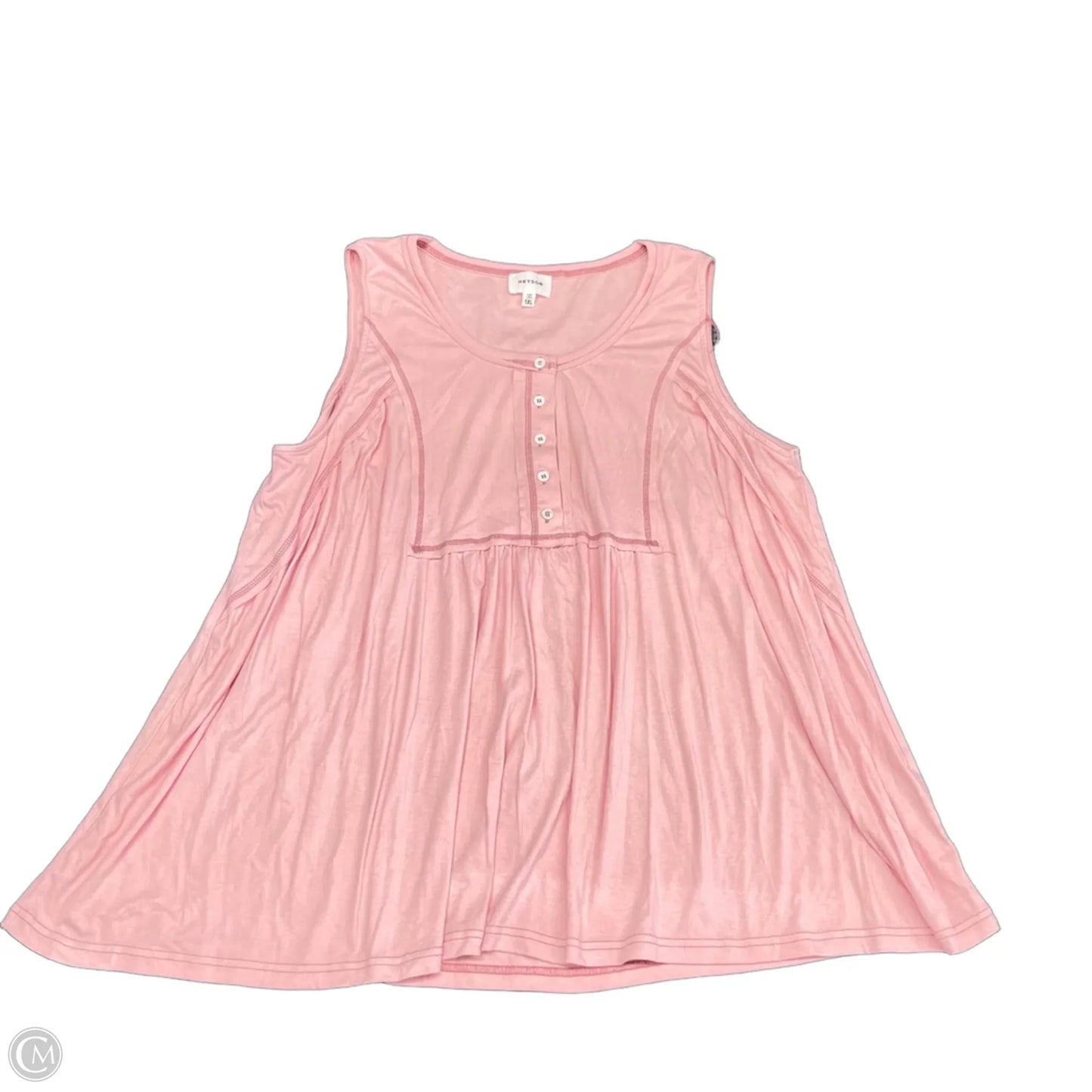Top Sleeveless By Heyson In Pink, Size: 1x