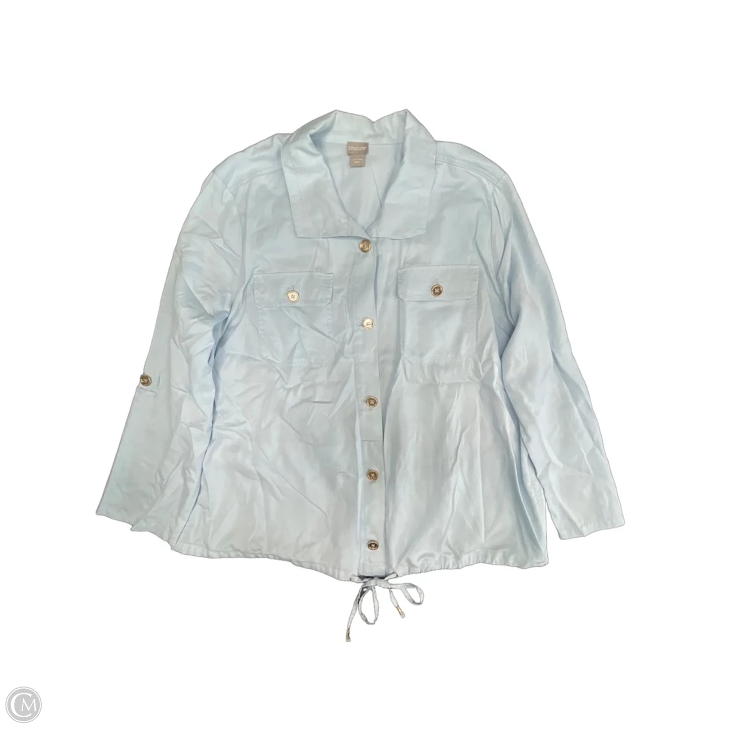 Jacket Other By Chicos In Blue, Size: Xxl