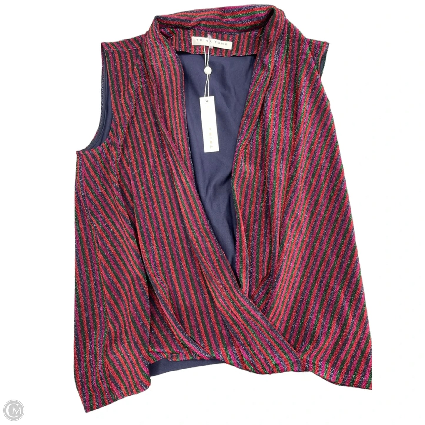 Top Sleeveless By Trina Turk In Striped Pattern, Size: S