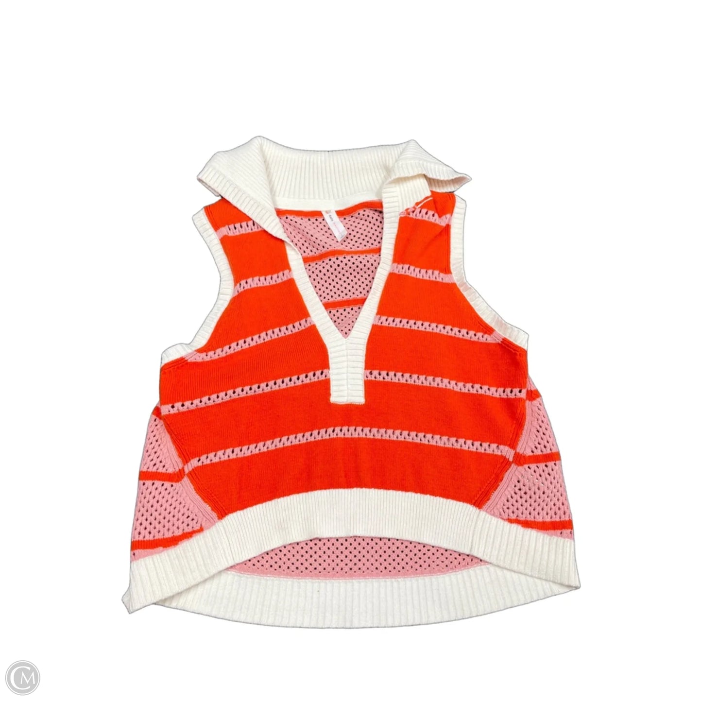 Sweater Short Sleeve By Daily Practice By Anthropologie In Orange, Size: L