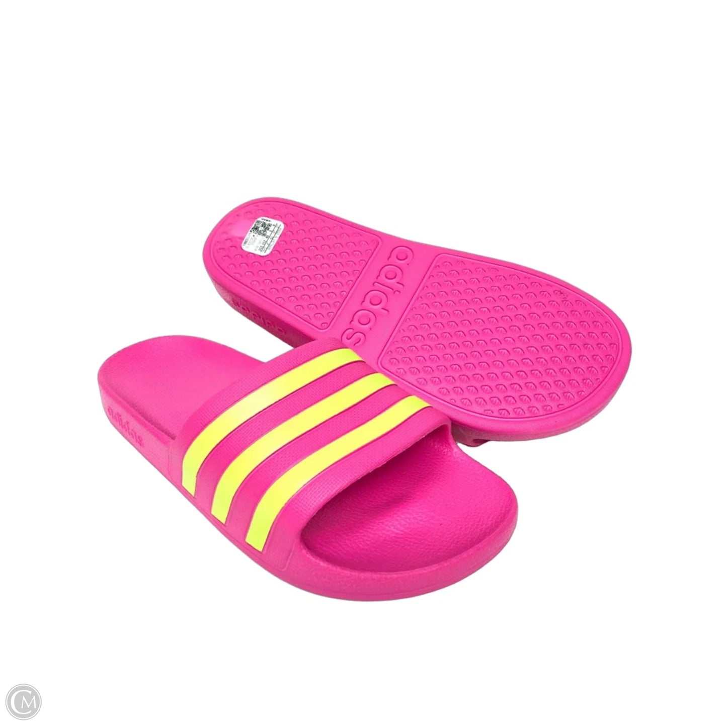 Sandals Sport By Adidas In Green & Pink, Size: 6