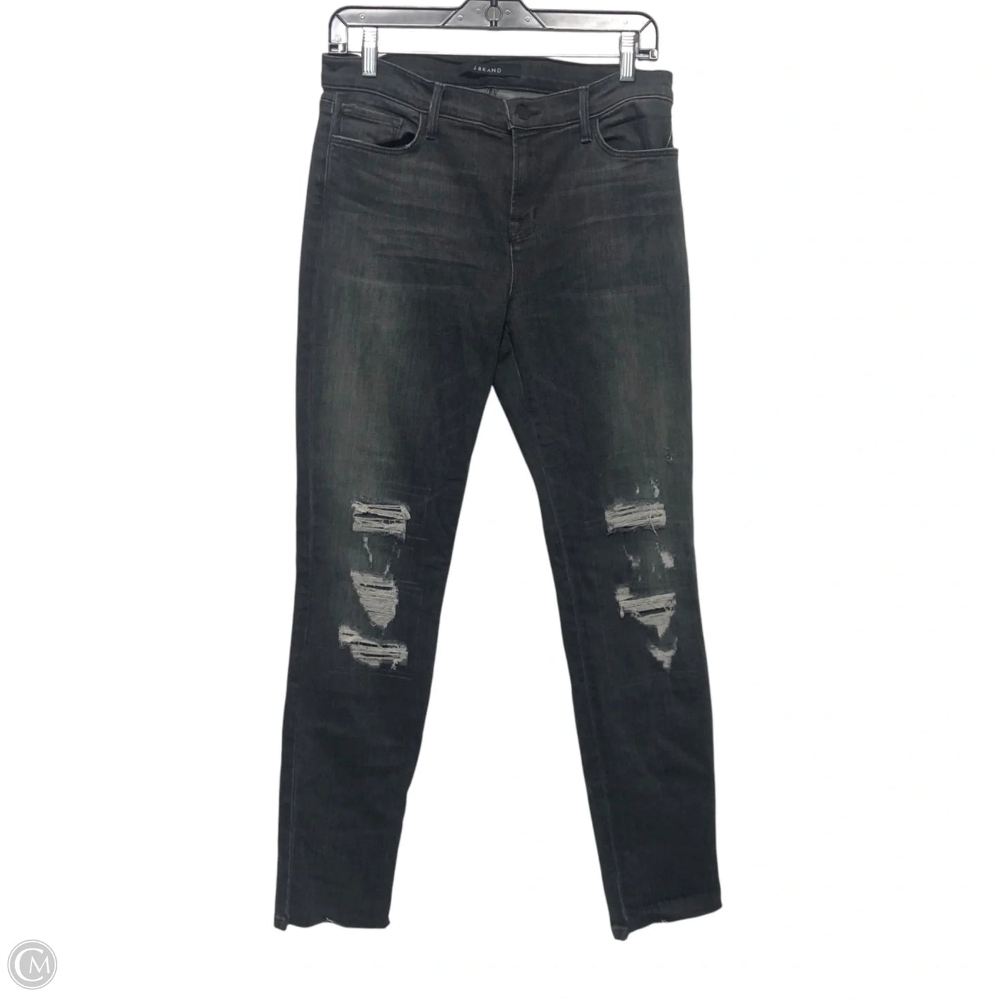 Jeans Skinny By J Brand In Black Denim, Size: 10