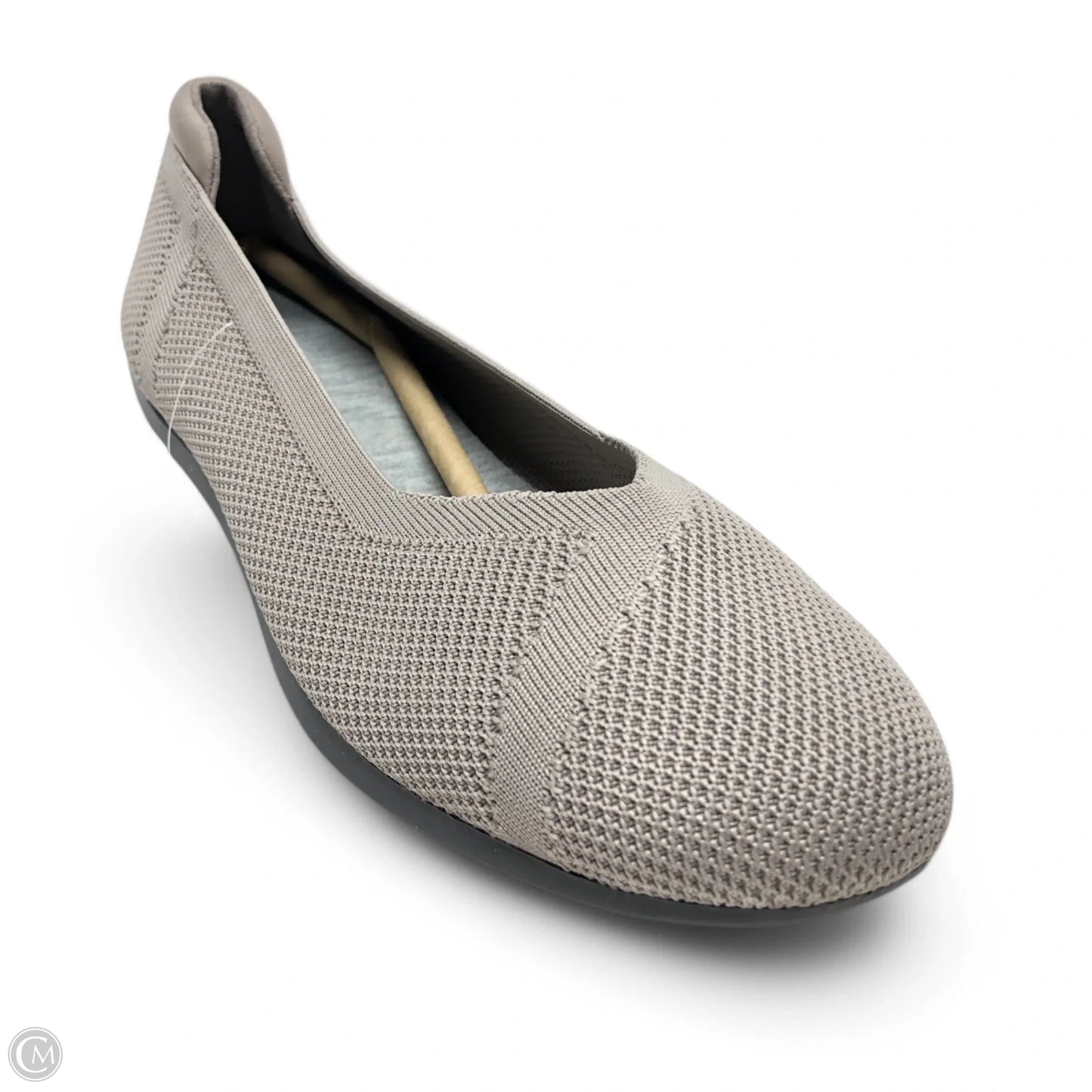 Shoes Flats By Clarks In Taupe, Size: 9