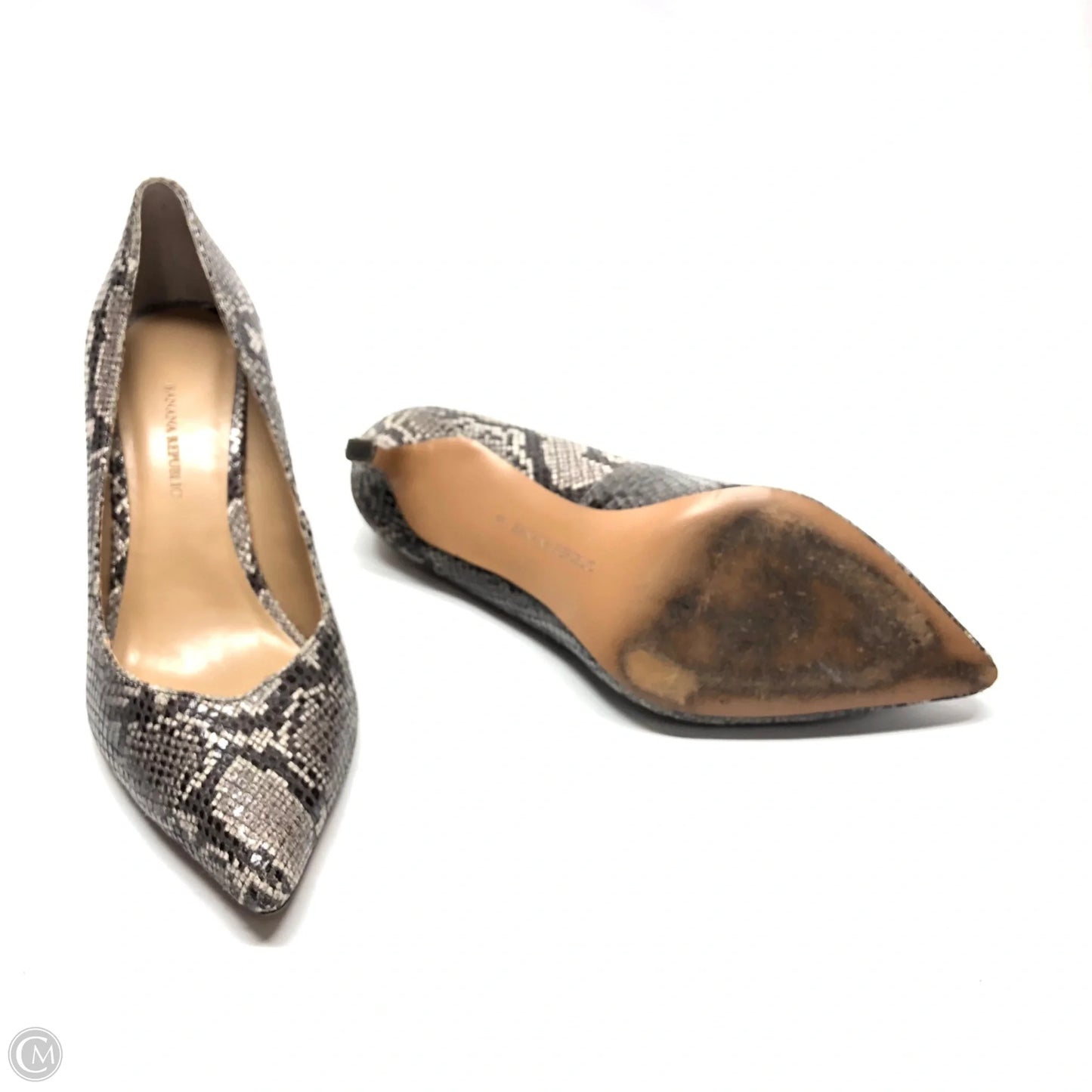Shoes Heels Stiletto By Banana Republic In Snakeskin Print, Size: 8