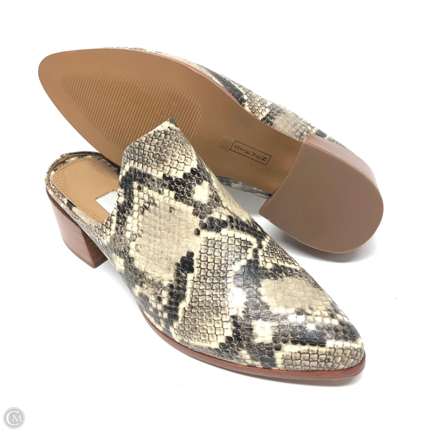 Shoes Heels Block By Steve Madden In Snakeskin Print, Size: 8