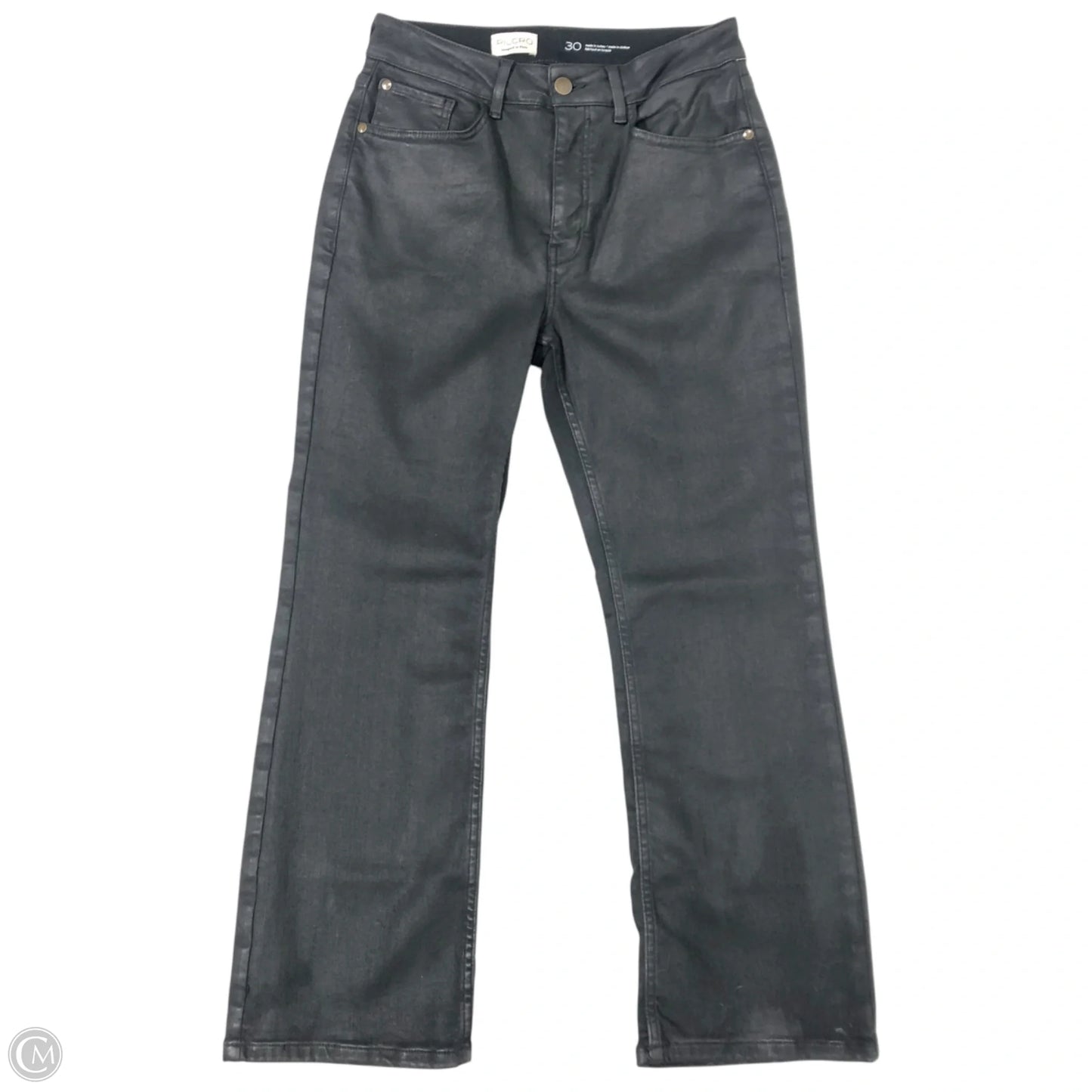 Jeans Cropped By Pilcro In Black Denim, Size: 10