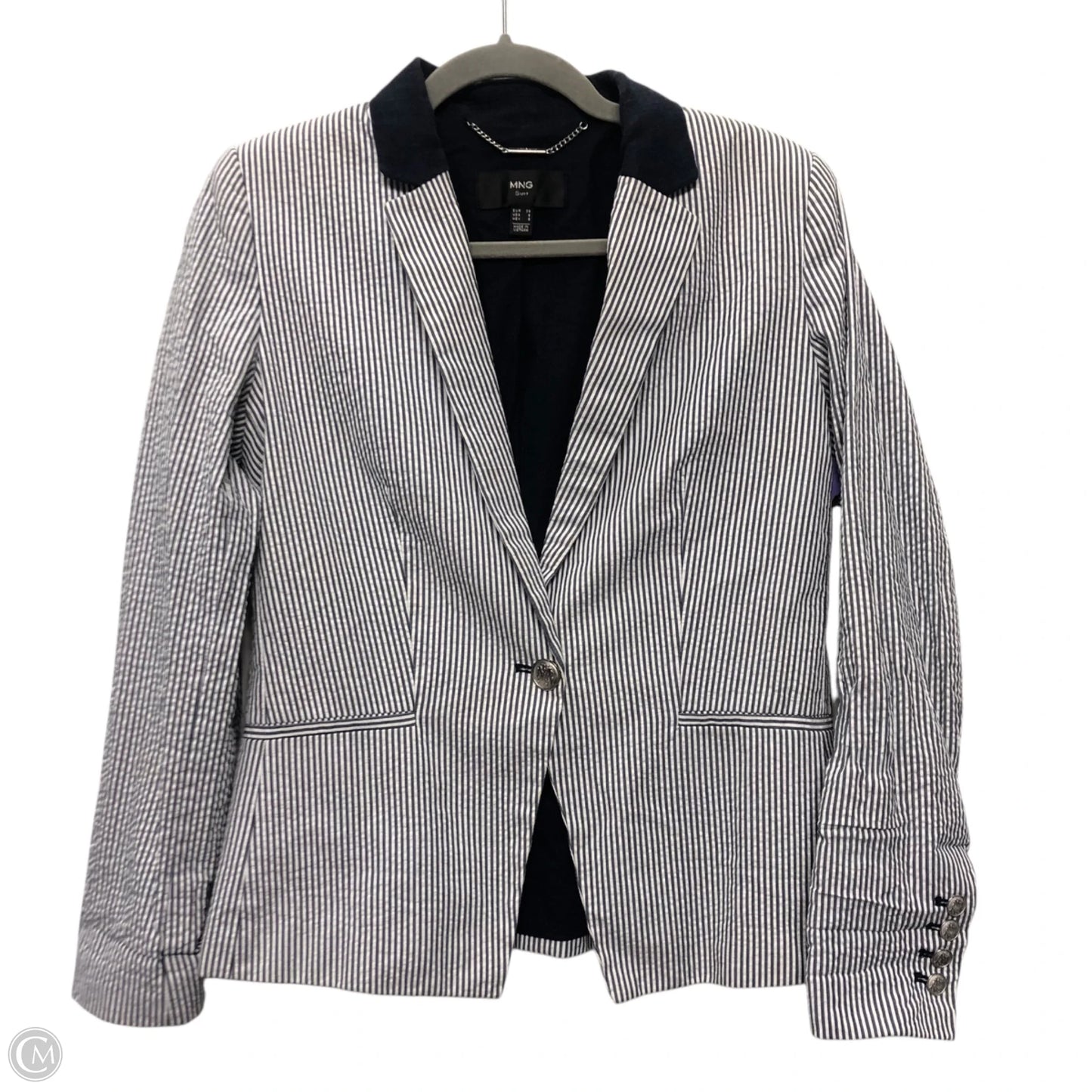 Blazer By Mng In Striped Pattern, Size: 6