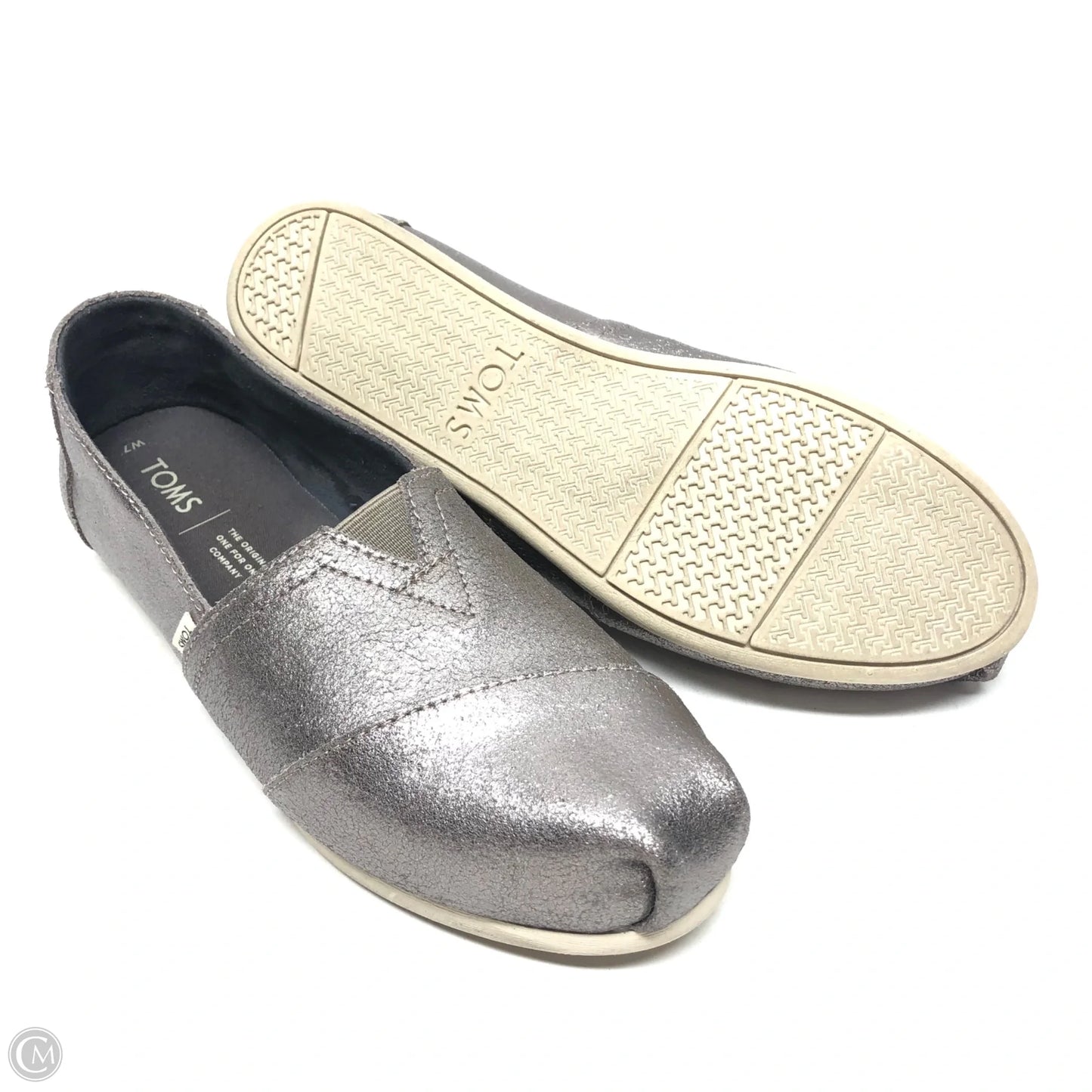 Shoes Flats By Toms In Grey, Size: 7