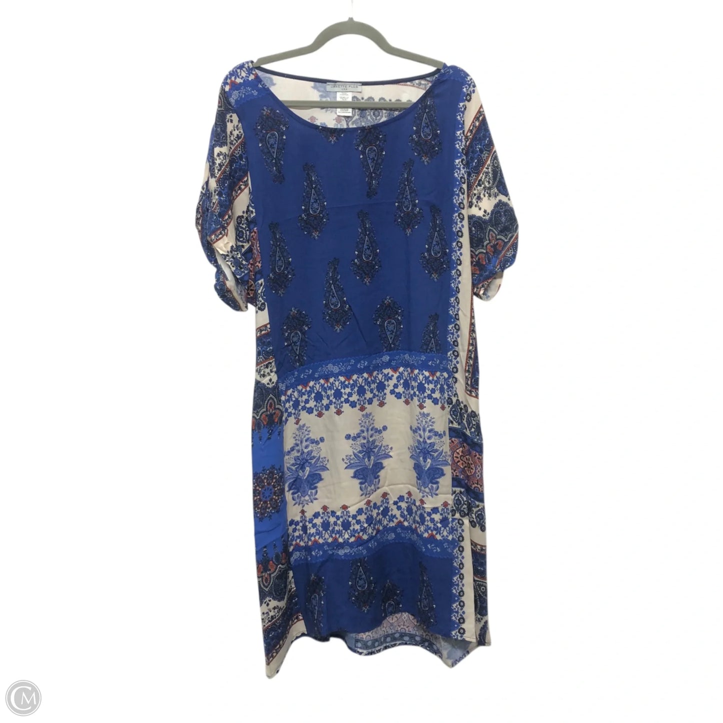 Dress Casual Short By Clothes Mentor In Blue, Size: 3x