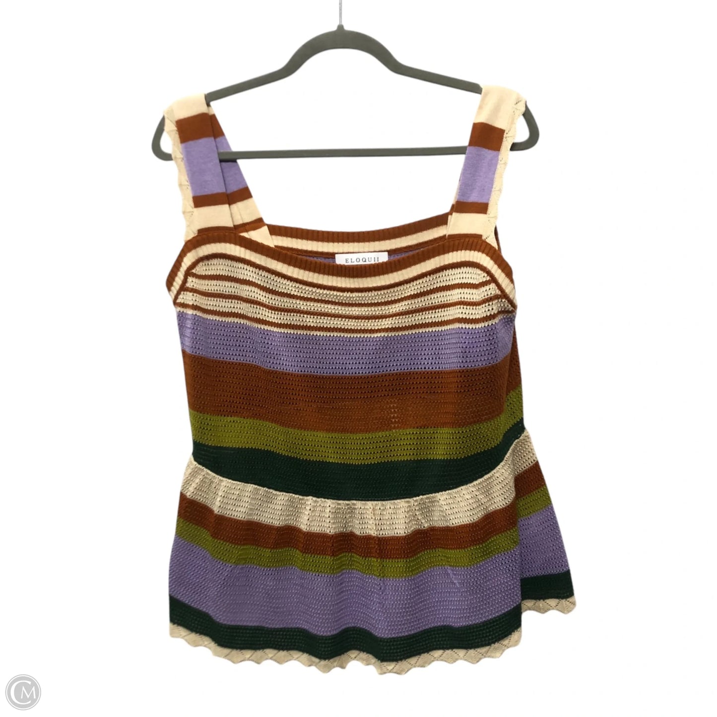 Top Sleeveless By Eloquii In Multi-colored, Size: Xl