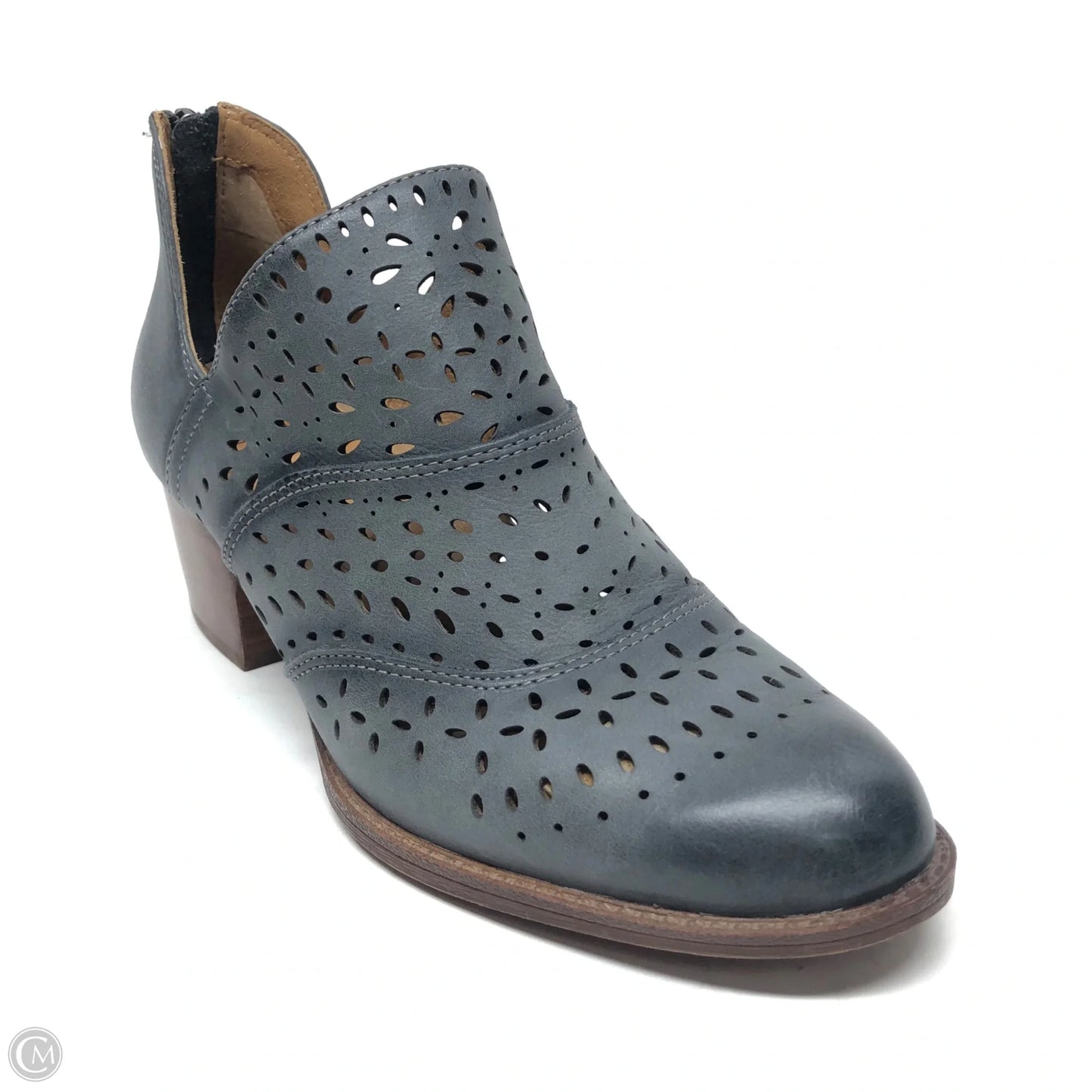 Boots Ankle Heels By Sofft In Grey, Size: 7.5