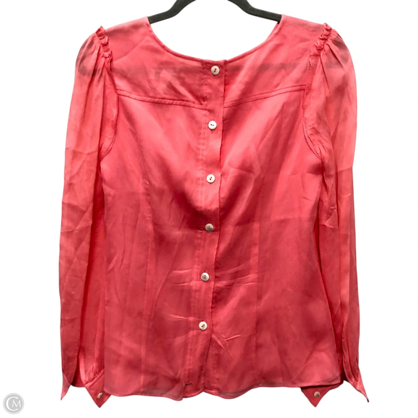 Blouse Long Sleeve By J. Crew In Pink, Size: 2