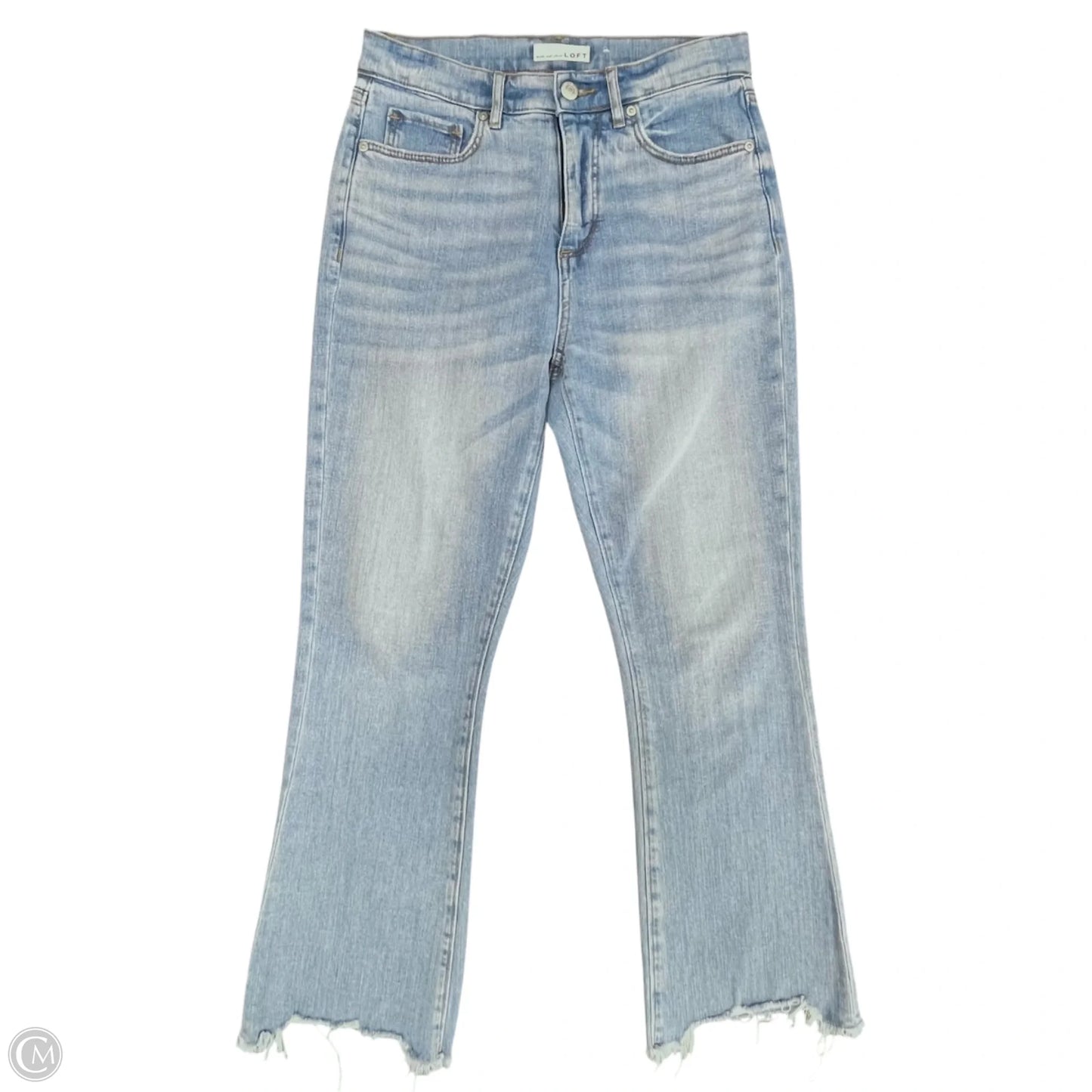 Jeans Cropped By Loft In Blue Denim, Size: 0