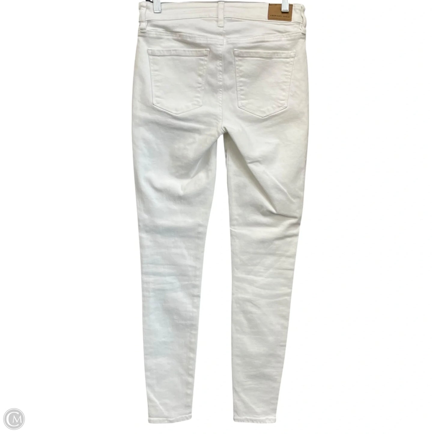 Jeans Skinny By American Eagle In White Denim, Size: 4