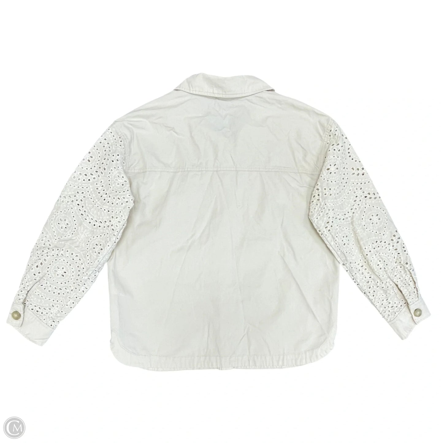 Jacket Shirt By Maurices In Beige, Size: M