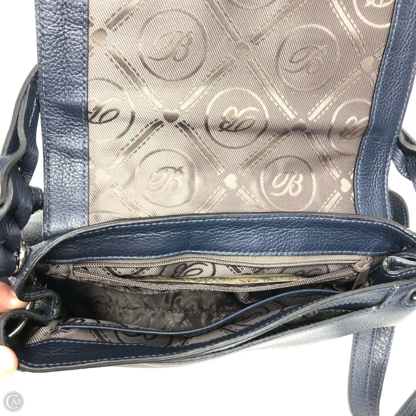 Handbag Leather By Brighton, Size: Medium
