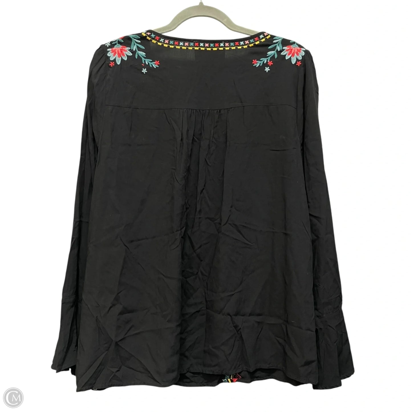 Tunic Long Sleeve By Savanna Jane In Black, Size: L
