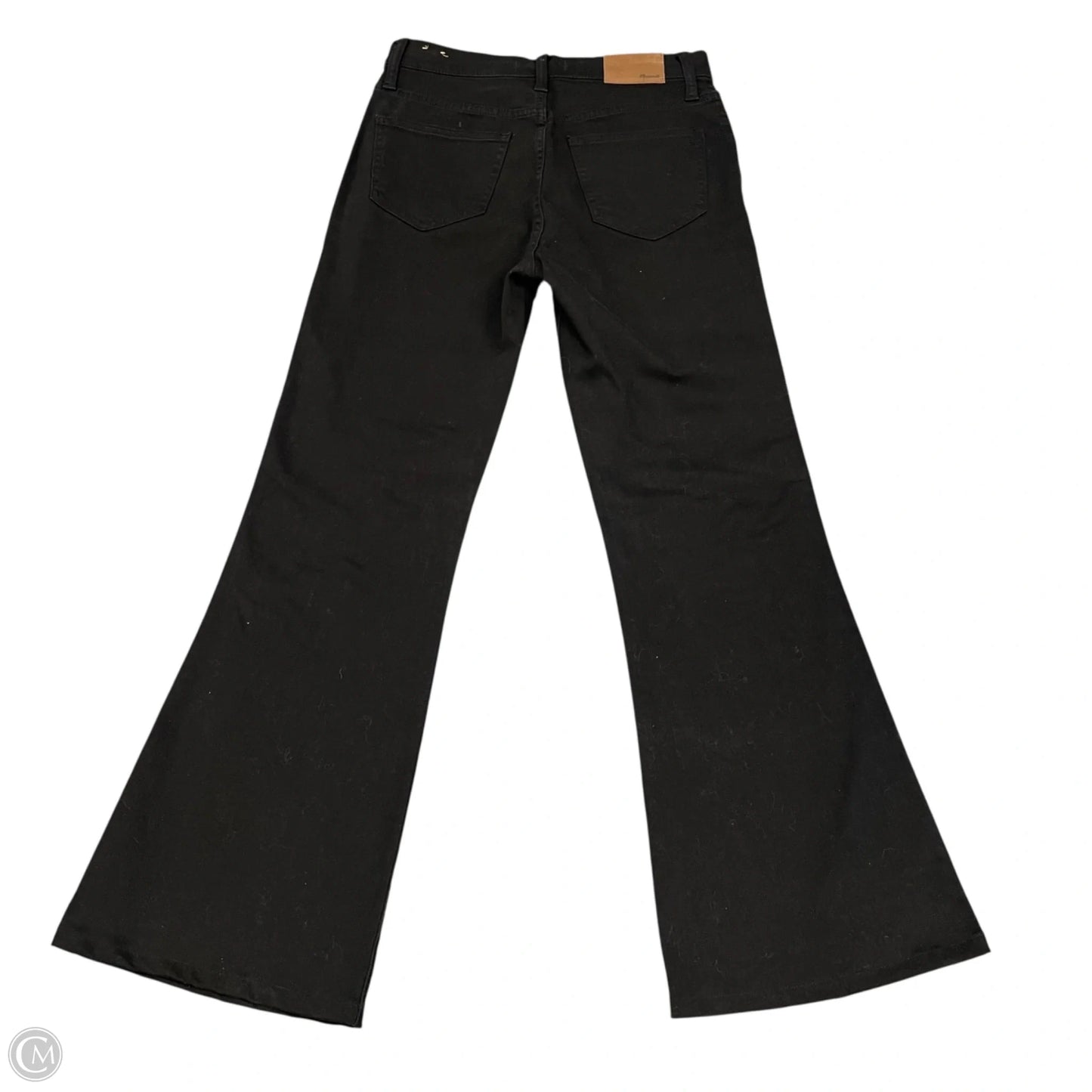 Jeans Flared By Madewell In Black Denim, Size: 4
