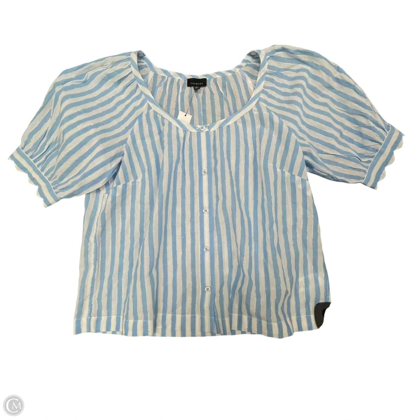 Top Short Sleeve By Talbots In Blue, Size: Xs