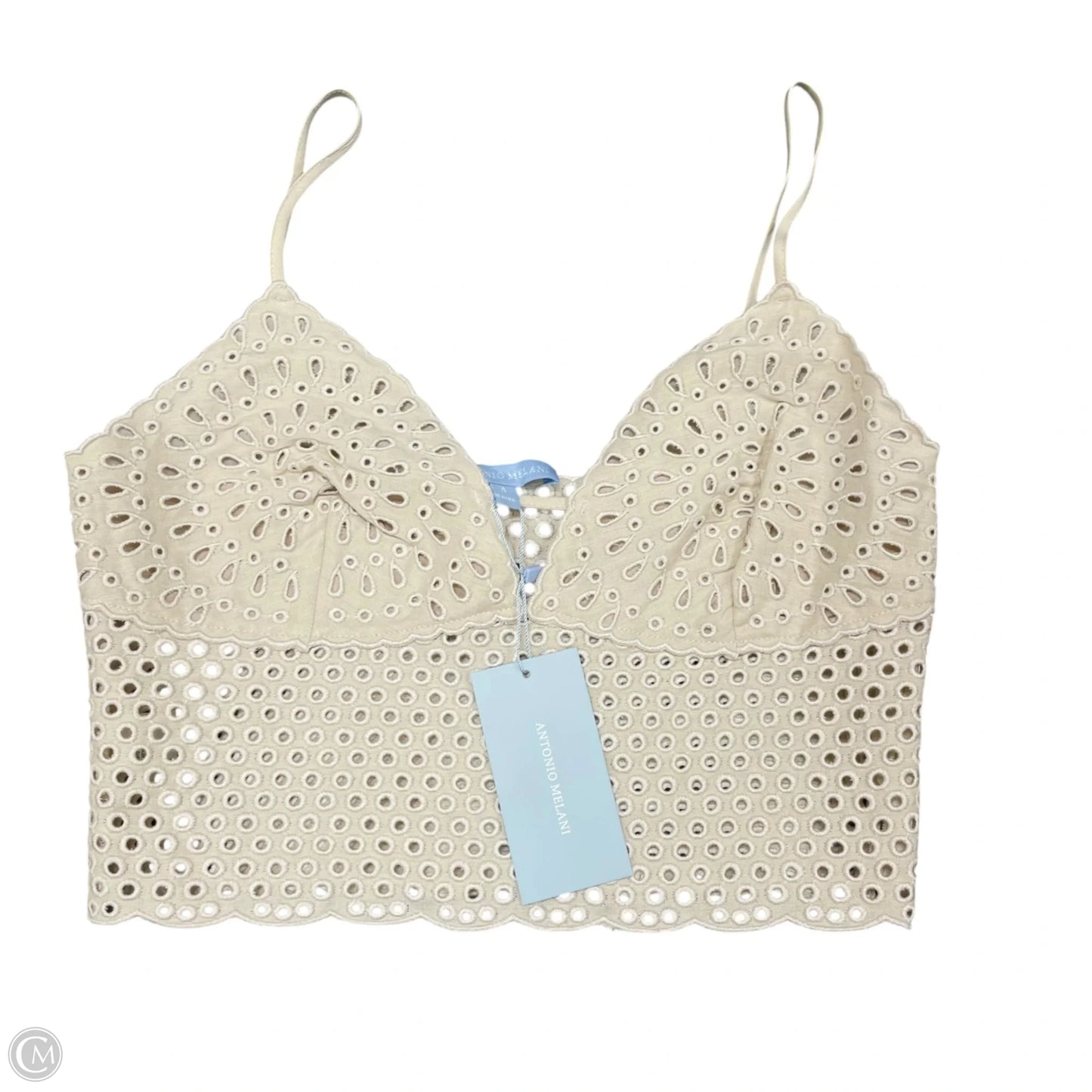 Top Sleeveless By Antonio Melani In Beige, Size: 4