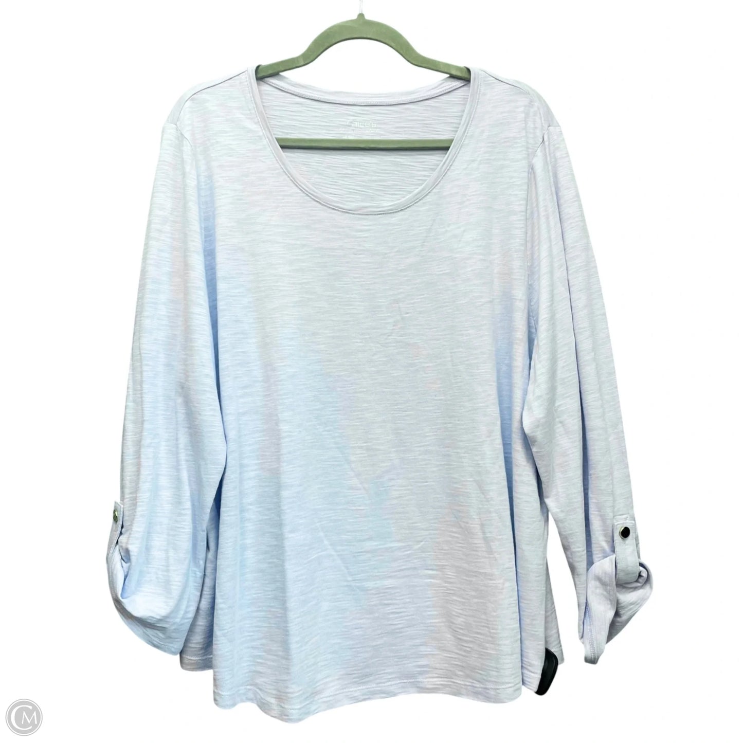 Top Long Sleeve Basic By Chicos In Blue, Size: Xl