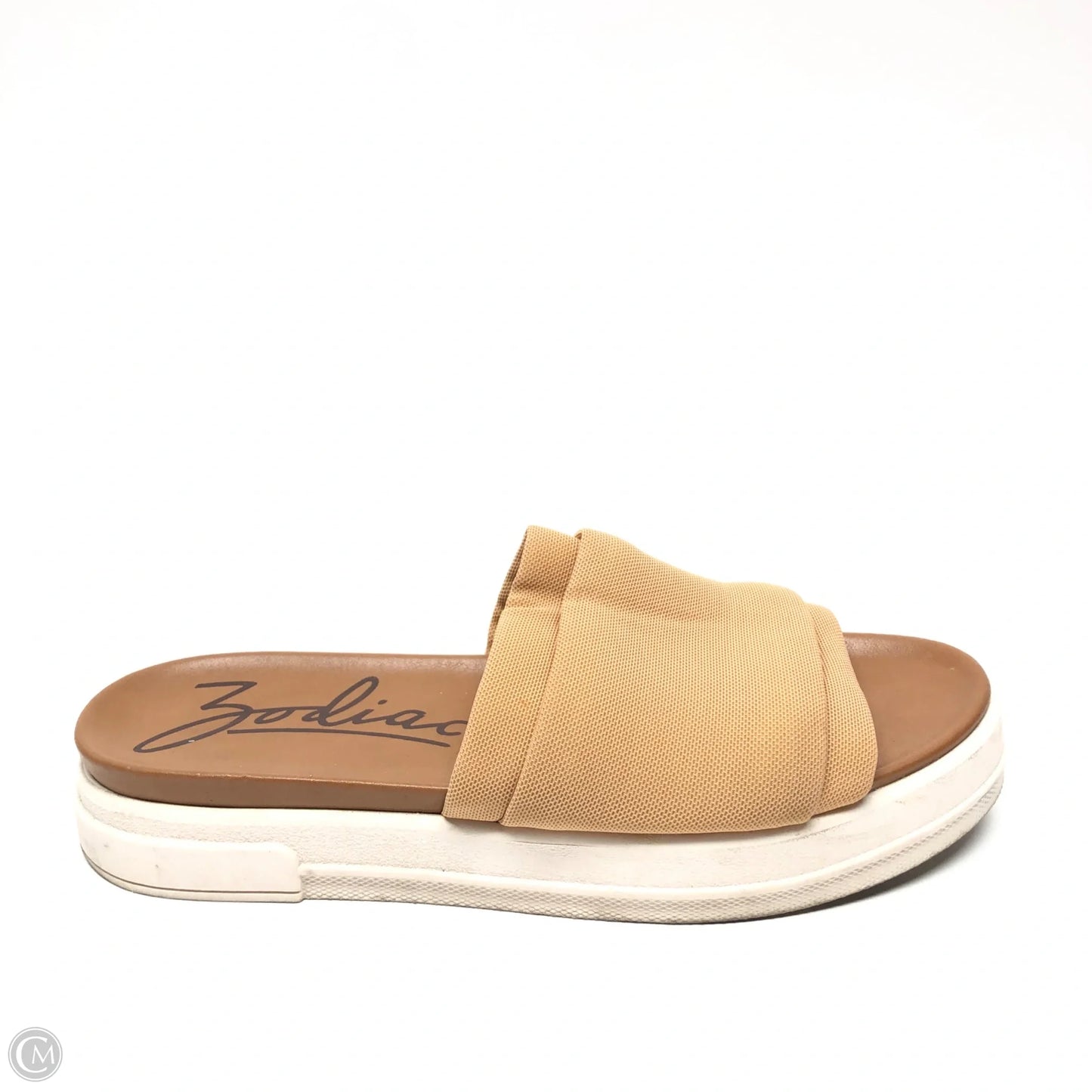 Sandals Flats By Clothes Mentor In Tan, Size: 9.5