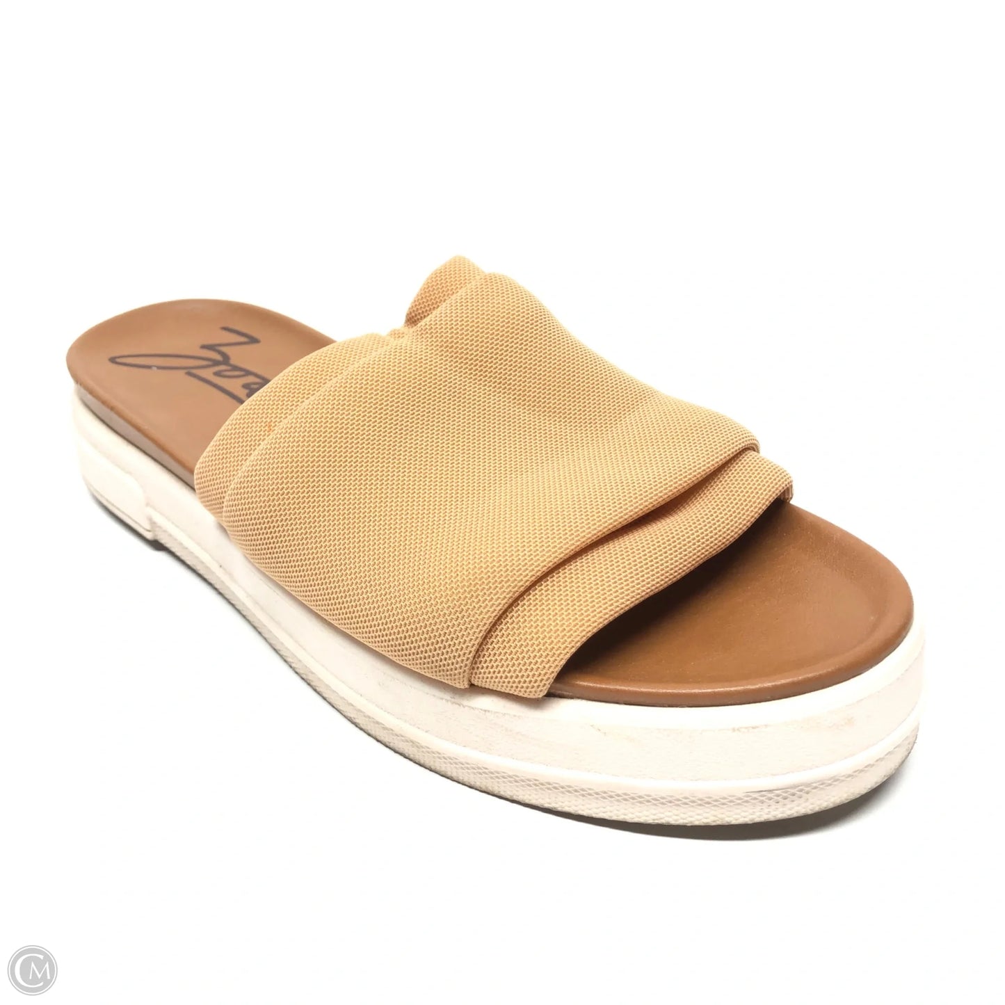 Sandals Flats By Clothes Mentor In Tan, Size: 9.5