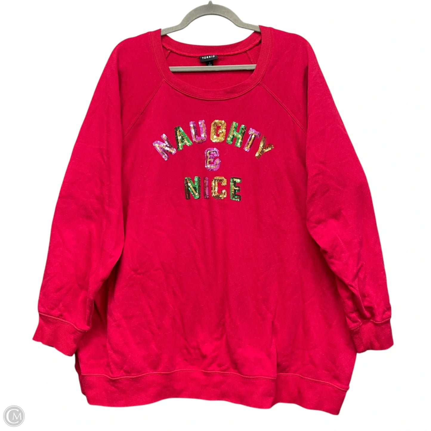 Sweatshirt Crewneck By Torrid In Red, Size: 3x