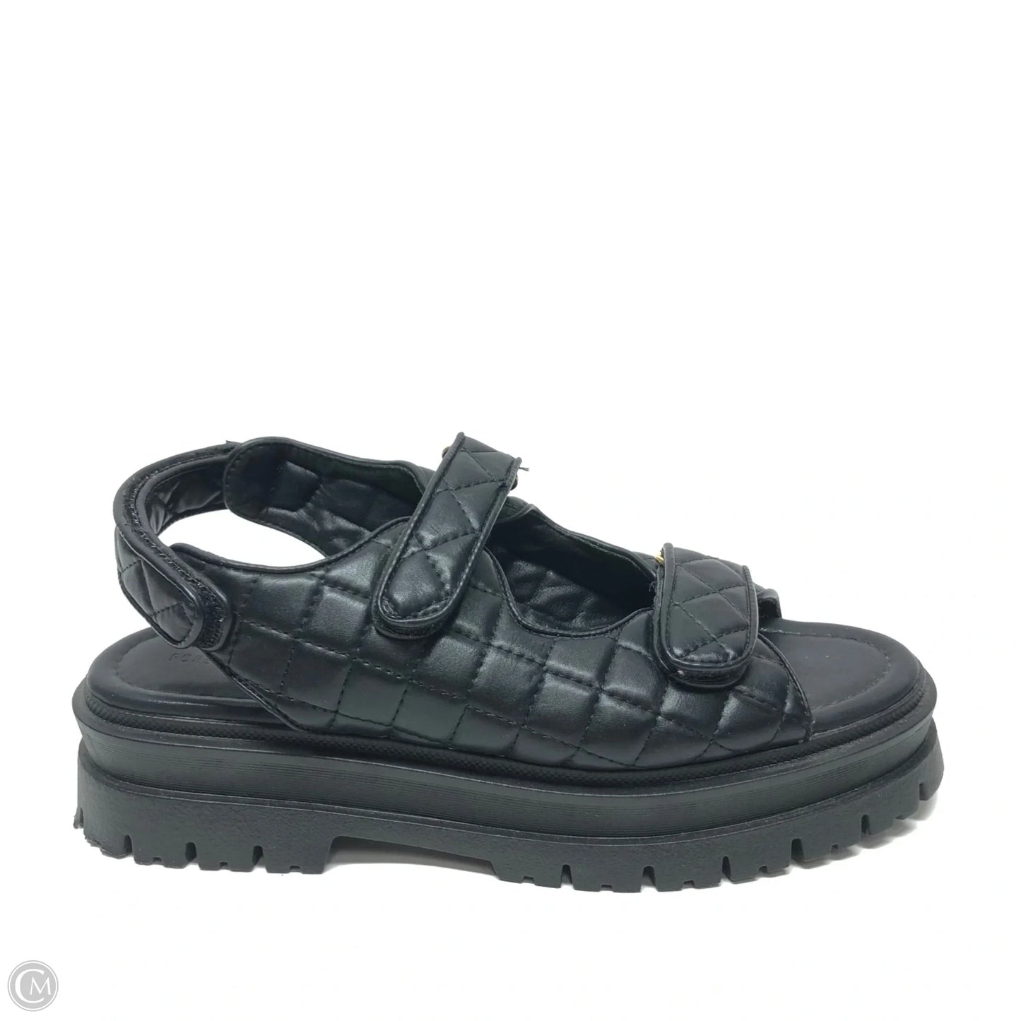 Sandals Heels Platform By Forever 21 In Black, Size: 10