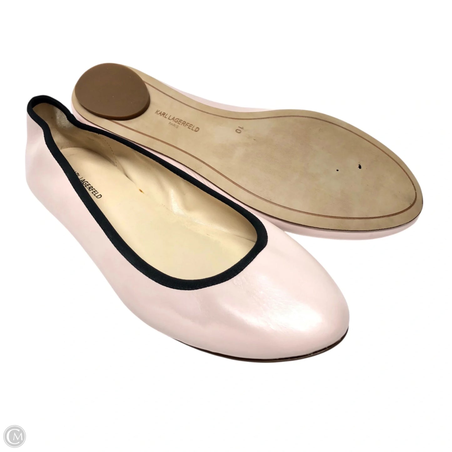 Shoes Designer By Karl Lagerfeld In Pink, Size: 10