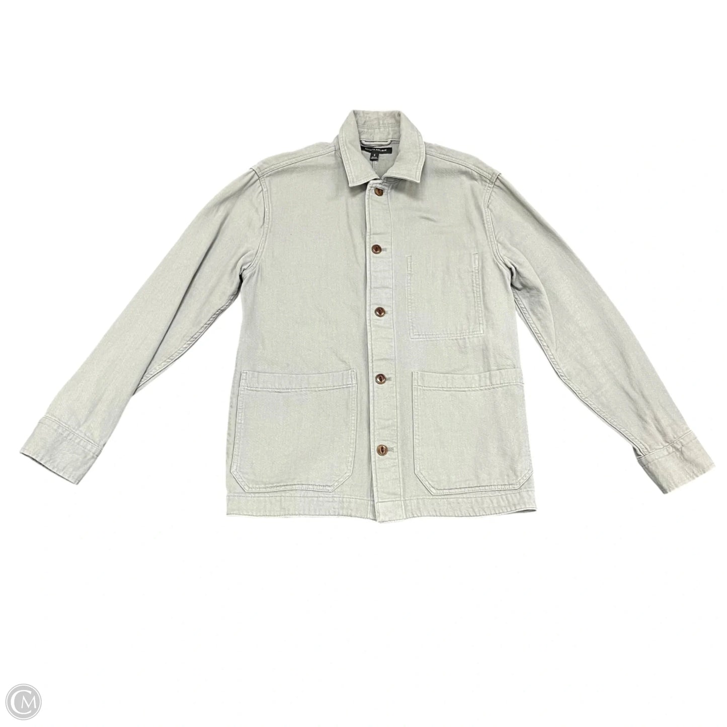 Jacket Utility By Banana Republic In Grey, Size: S