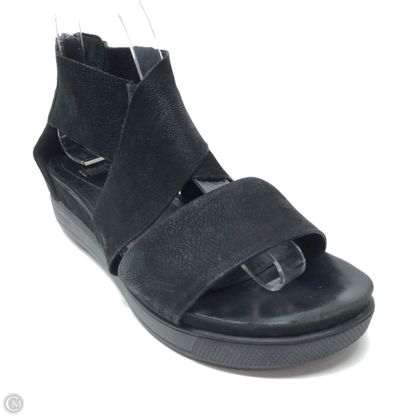 Sandals Heels Wedge By Eileen Fisher In Black, Size: 8